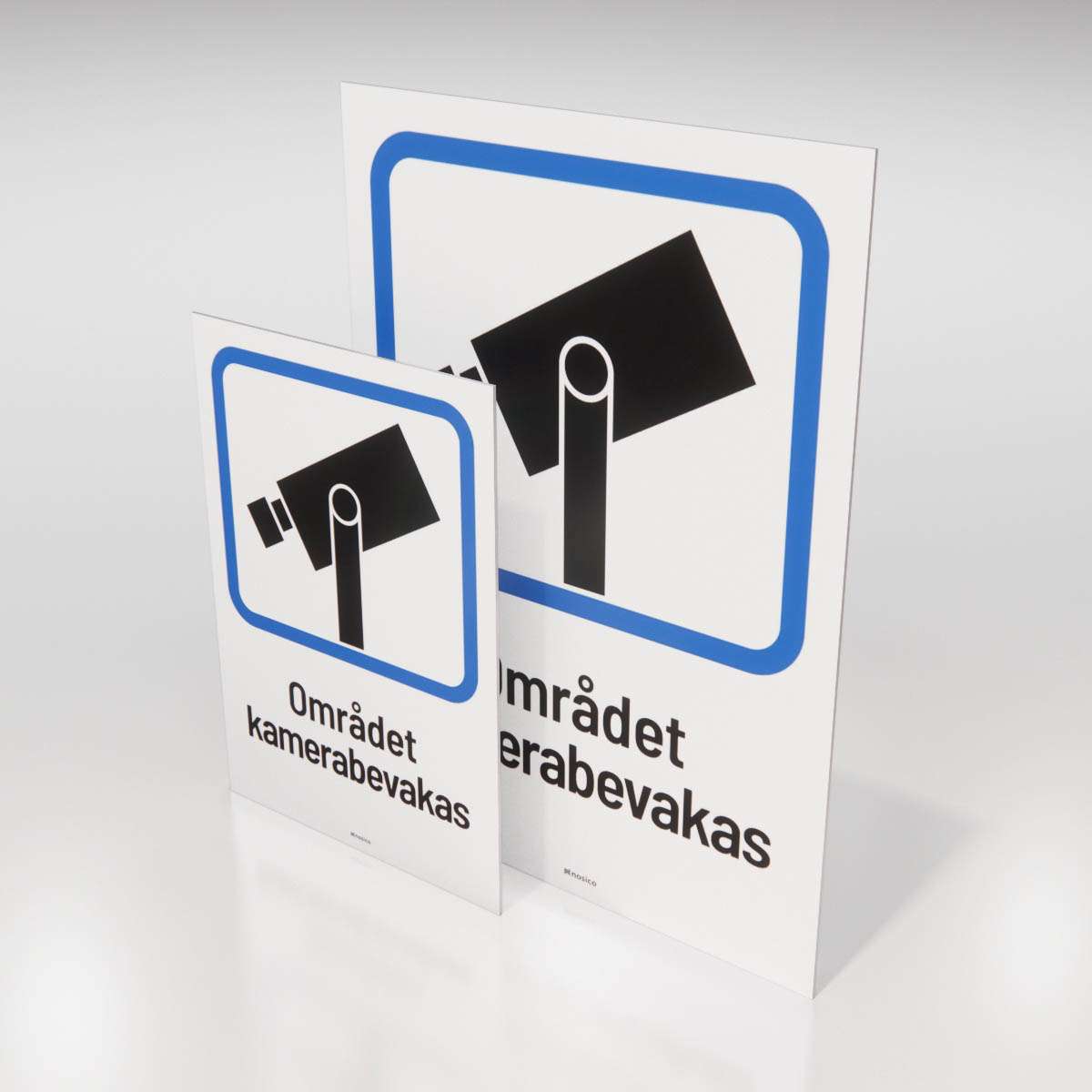 Skylt - Området kamerabevakas - Nosico