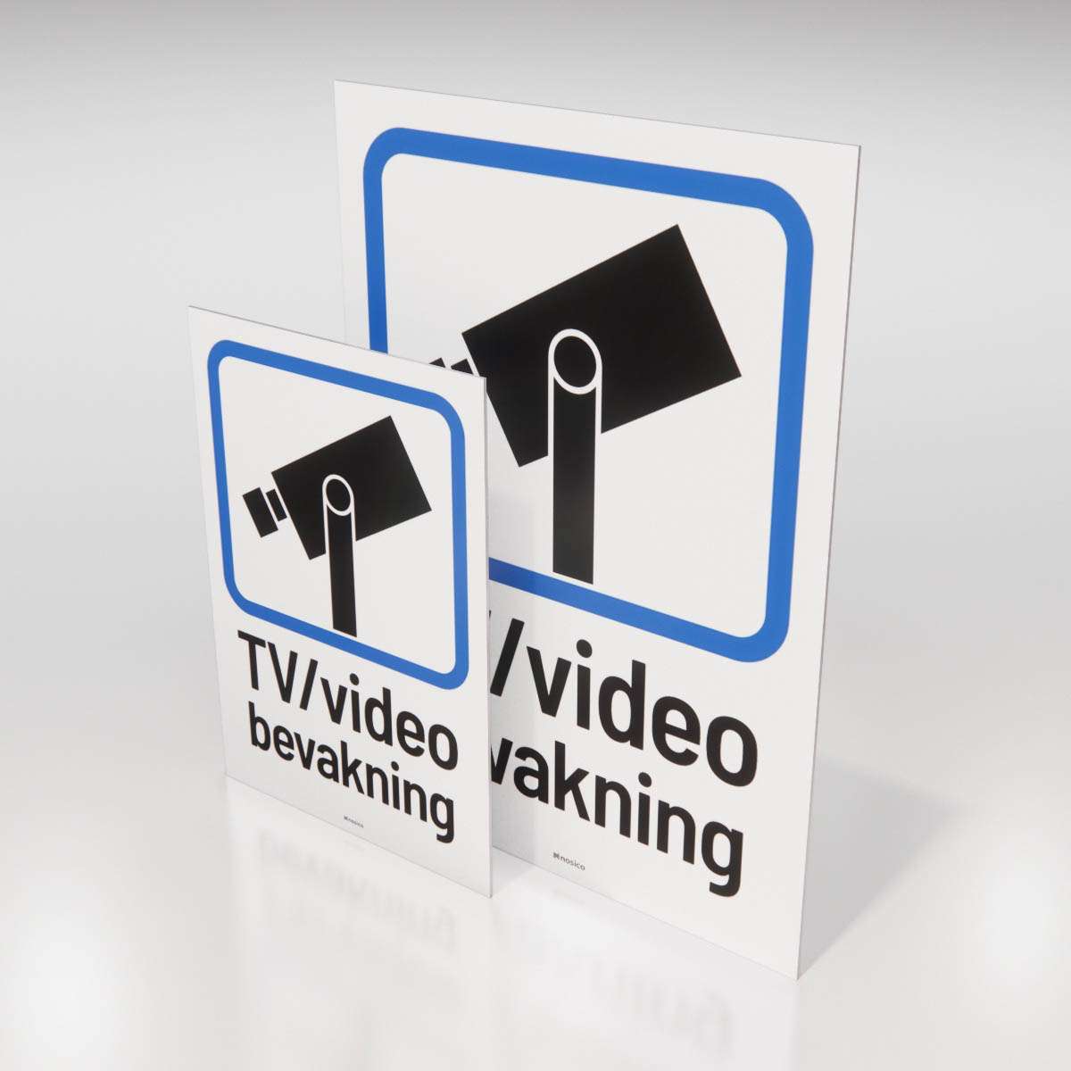 Skylt - TV/Videobevakning - Nosico