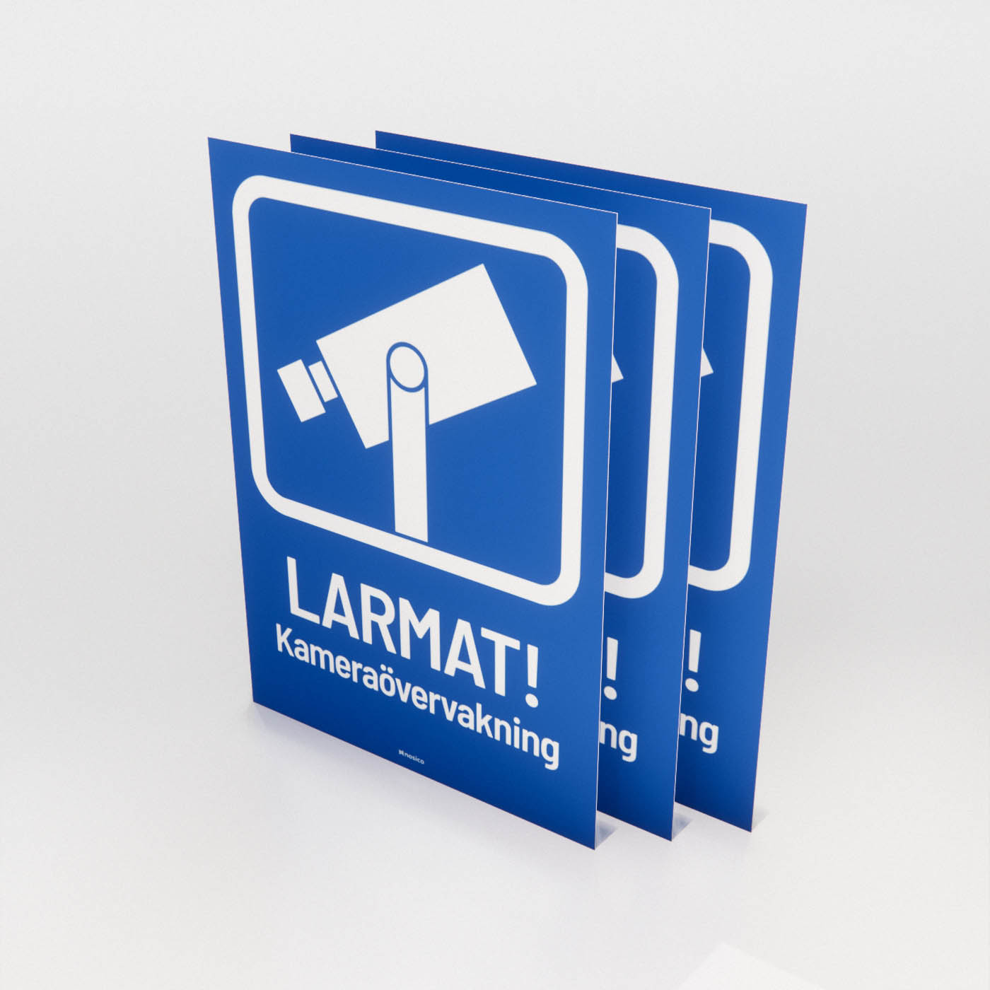 Dekal - Larmat! Kameraövervakning 3-pack - Nosico