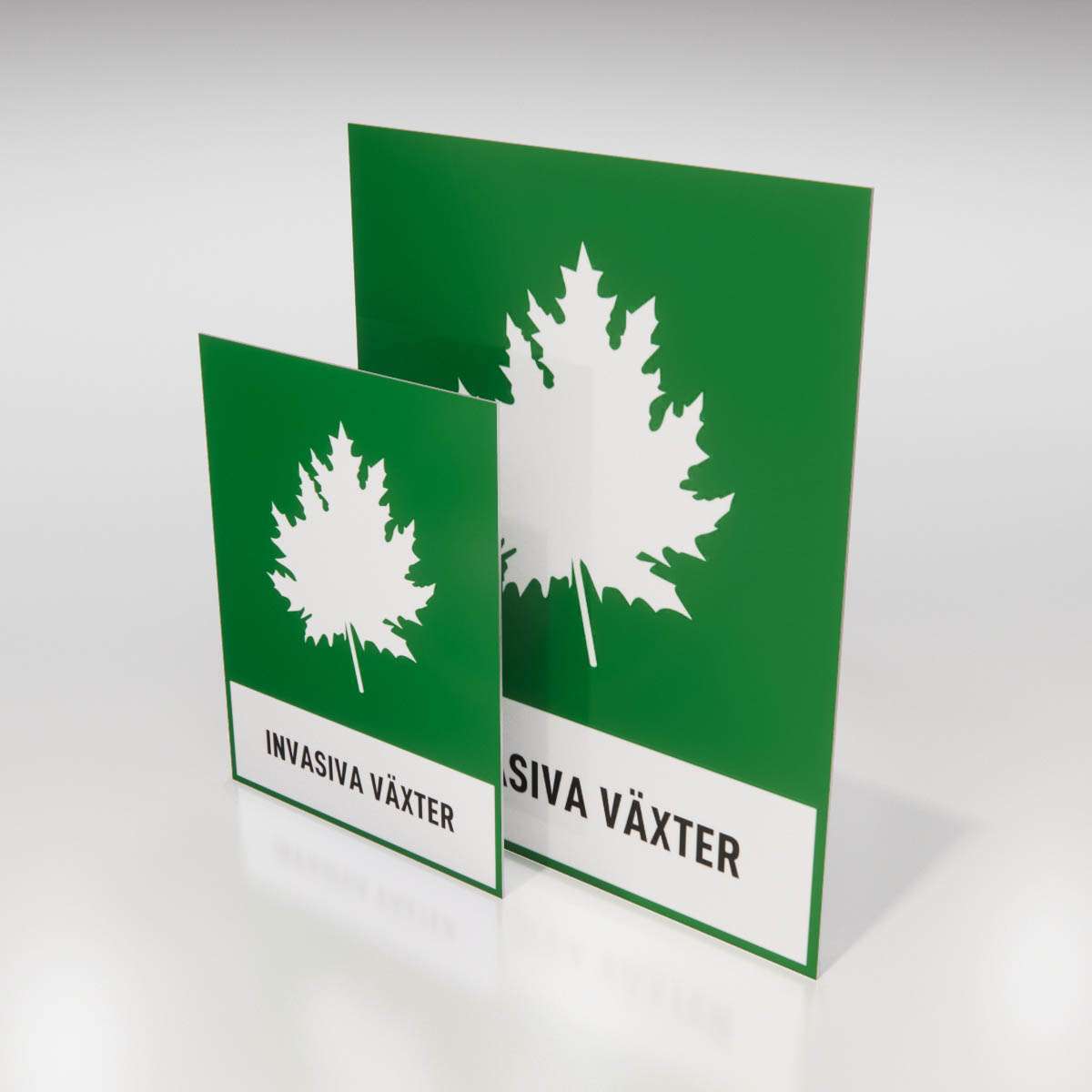 Återvinningsskylt - Invasiva växter - Nosico