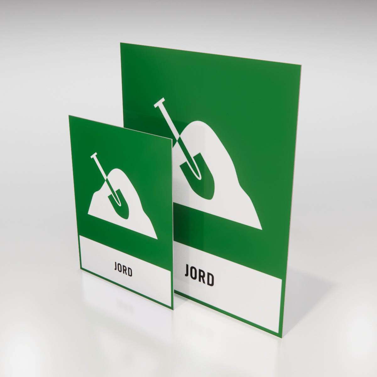 Återvinningsskylt - Jord - Nosico