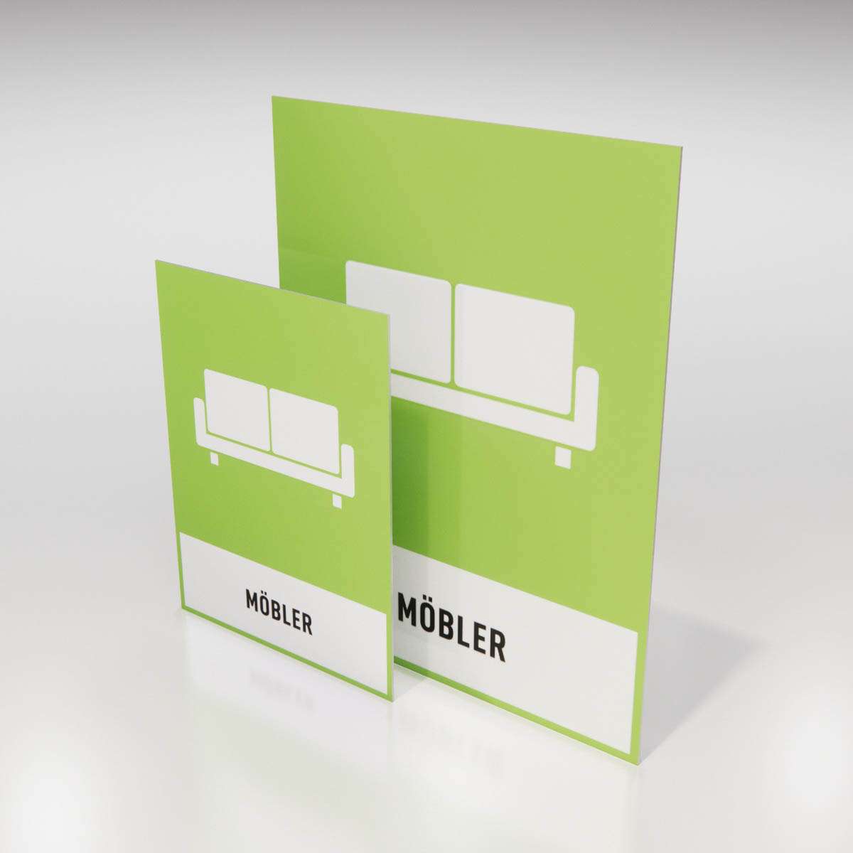 Återvinningsskylt - Möbler - Nosico