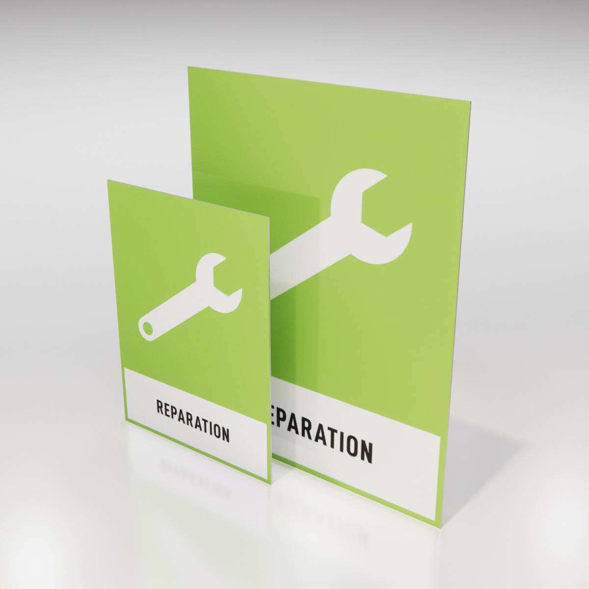 Återvinningsskylt - Reparation - Nosico