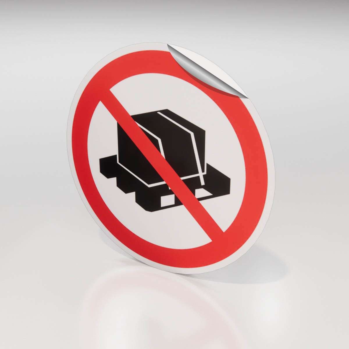 Förbudsdekal - Får ej blockeras - Nosico