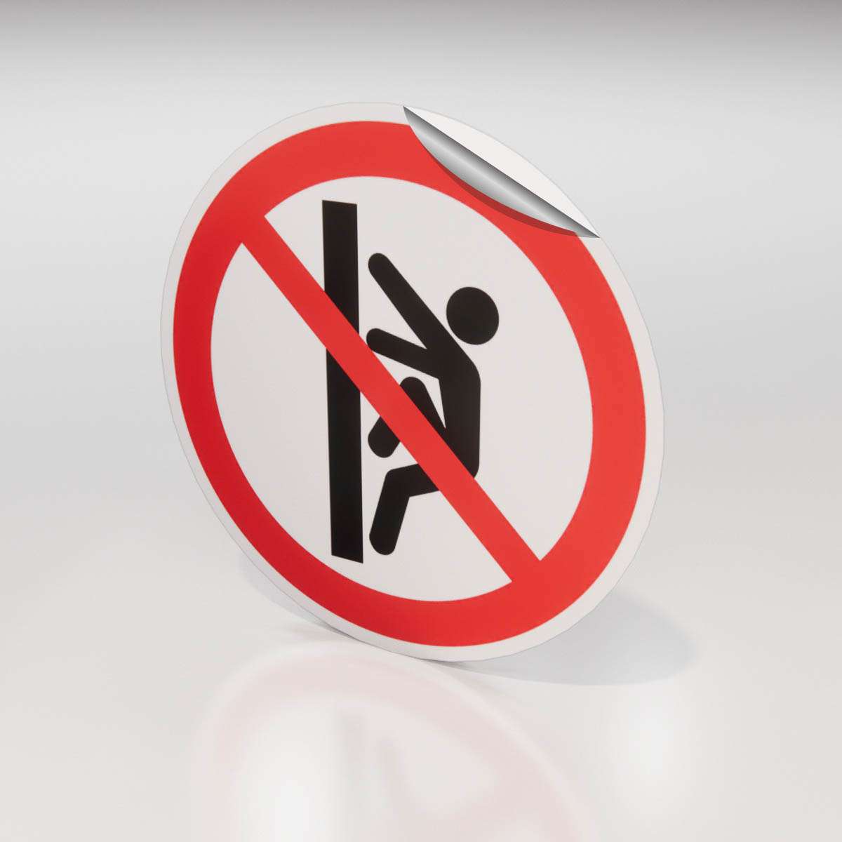 Förbudsdekal - Förbud mot klättring - Nosico