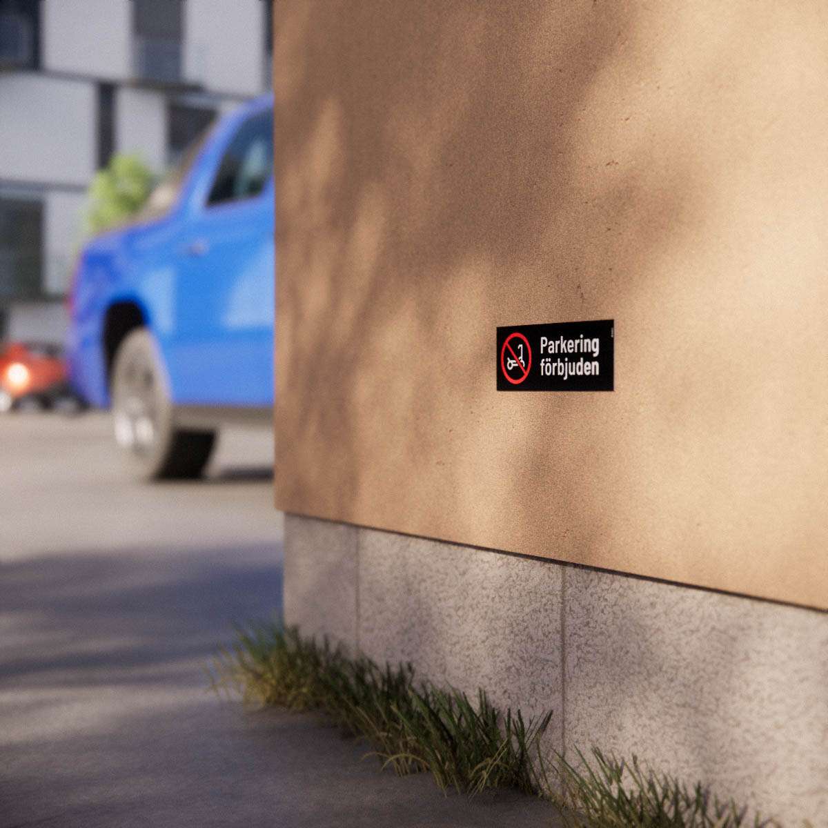 Parkeringsskylt - Parkering förbjuden för elsparkcykel - Nosico