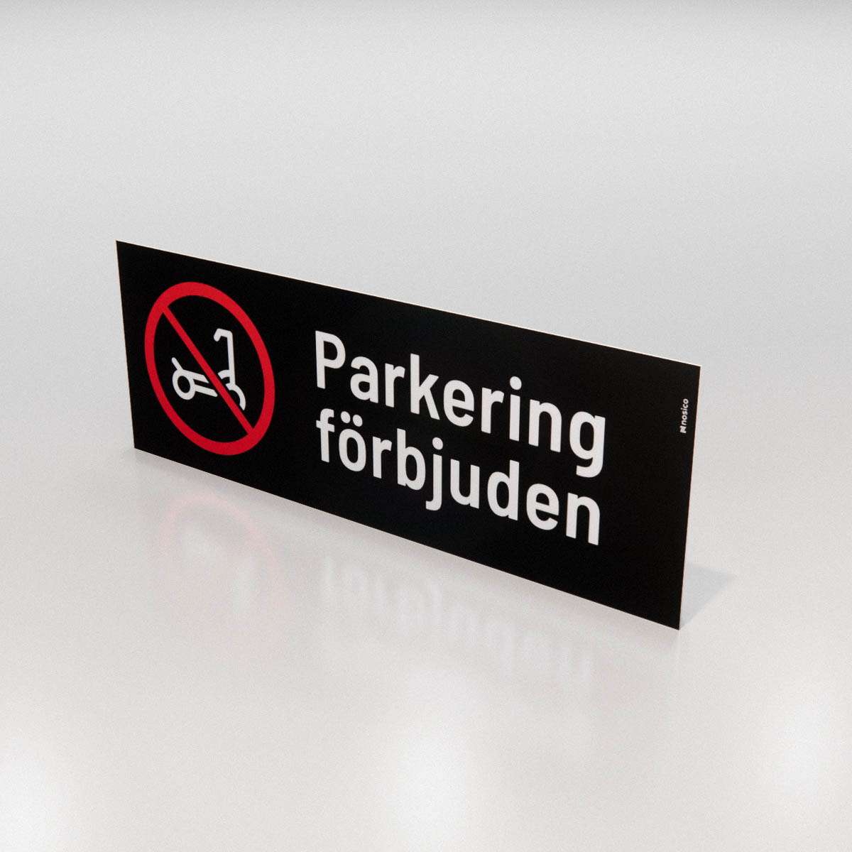 Parkeringsskylt - Parkering förbjuden för elsparkcykel - Nosico