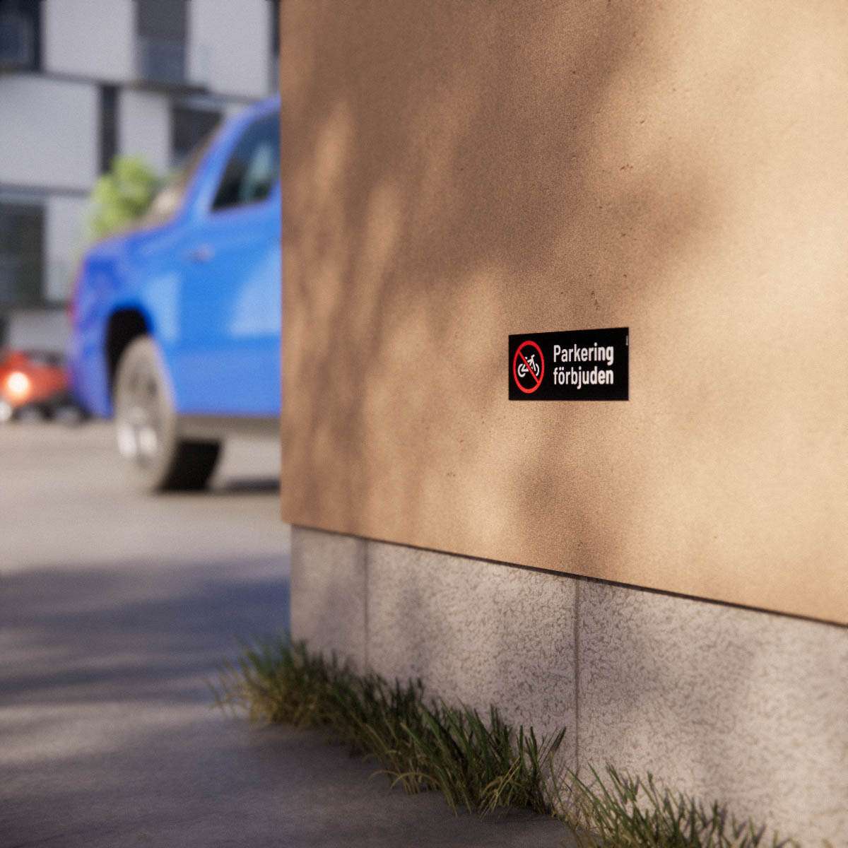 Parkeringsskylt - Parkering förbjuden för cykel - Nosico