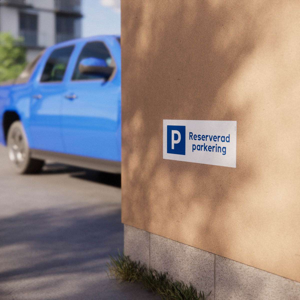 Parkeringsskylt - Reserverad parkering - Nosico