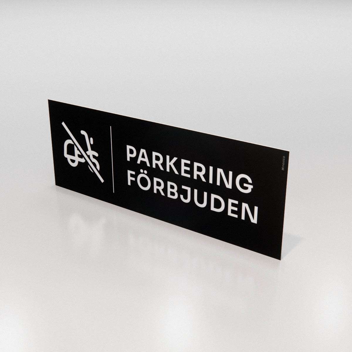 Parkeringsskylt - Parkering förbjuden för moped - Nosico