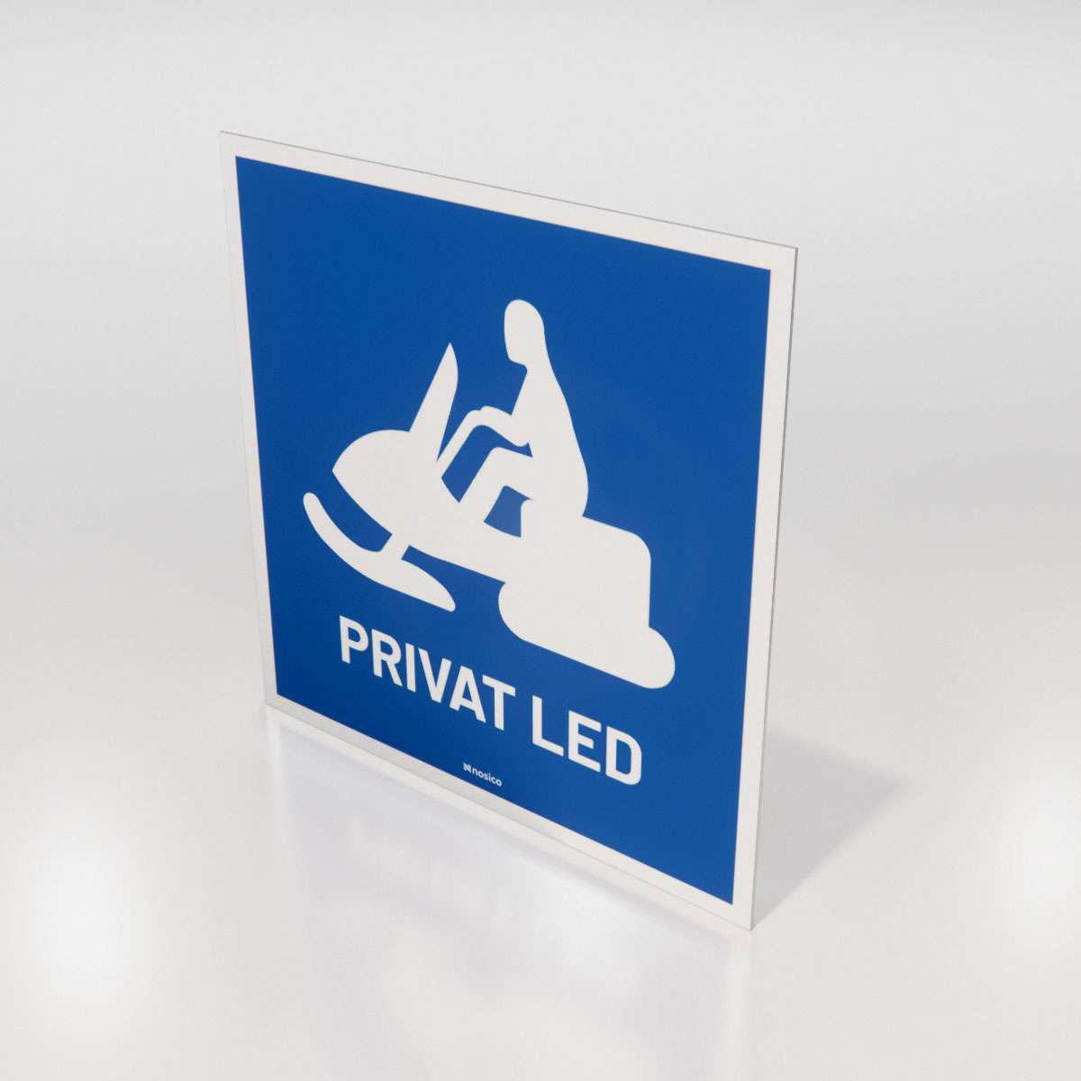 Skoterskylt - Privat led - Nosico