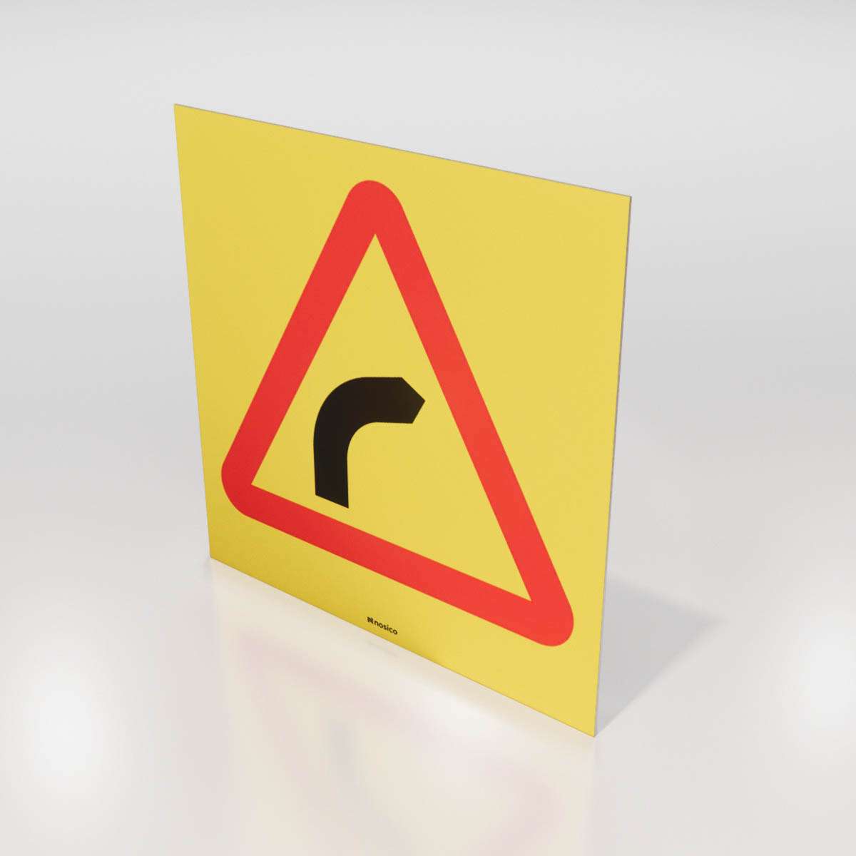 Skoterskylt - Högersväng - Nosico