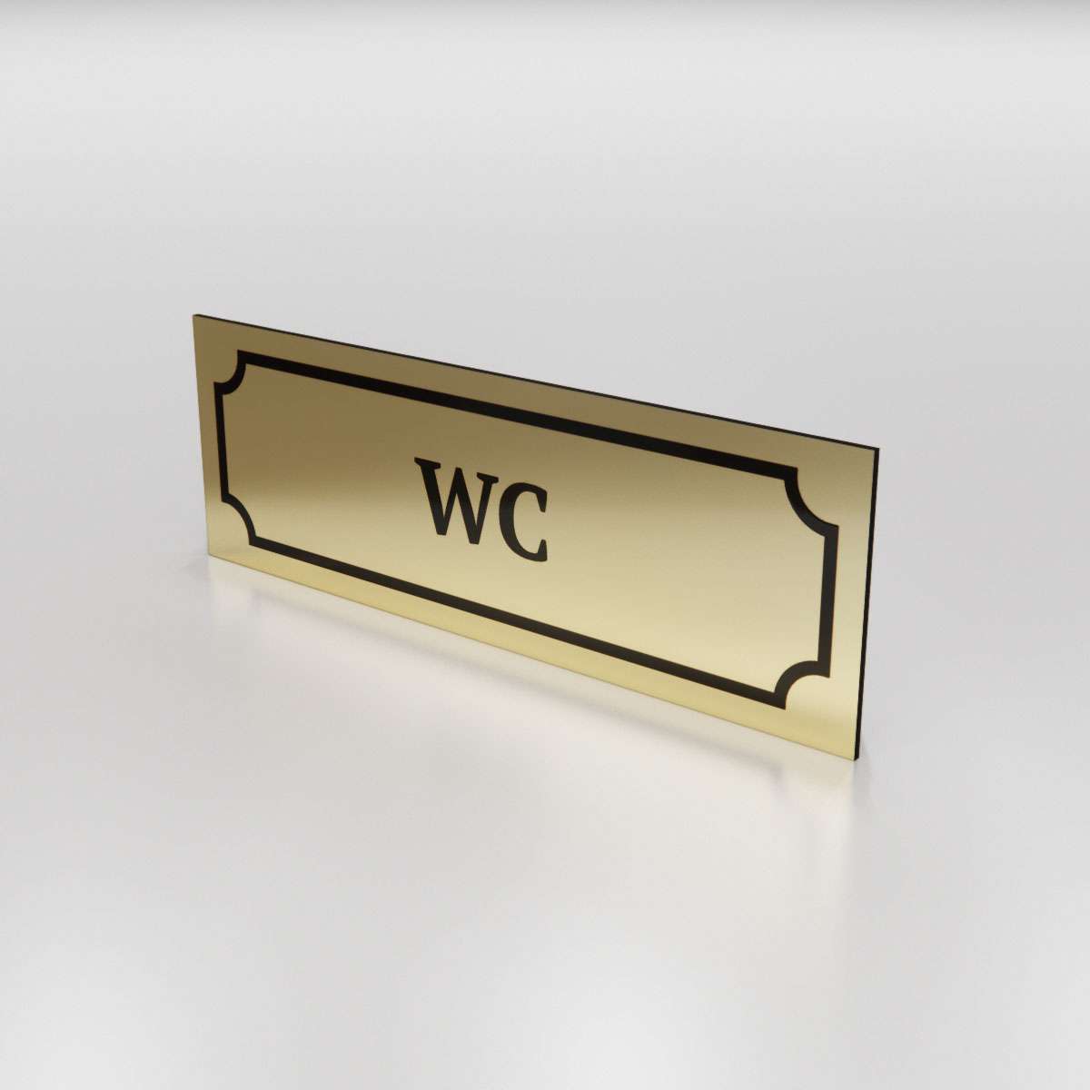 Märkskylt - WC - Nosico