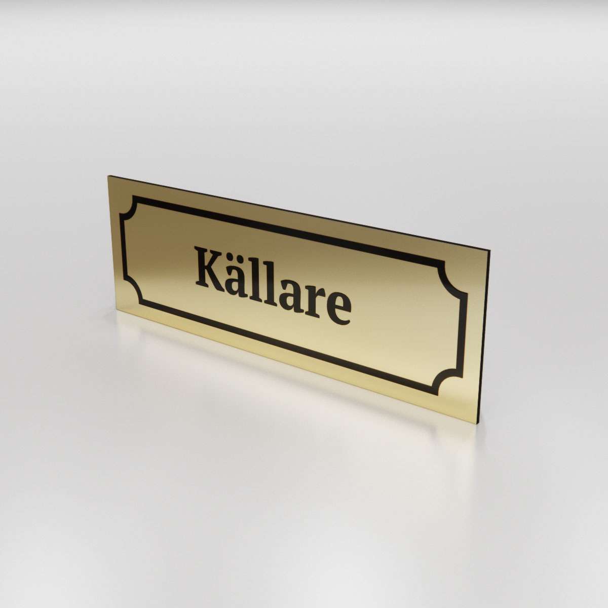 Märkskylt - Källare - Nosico