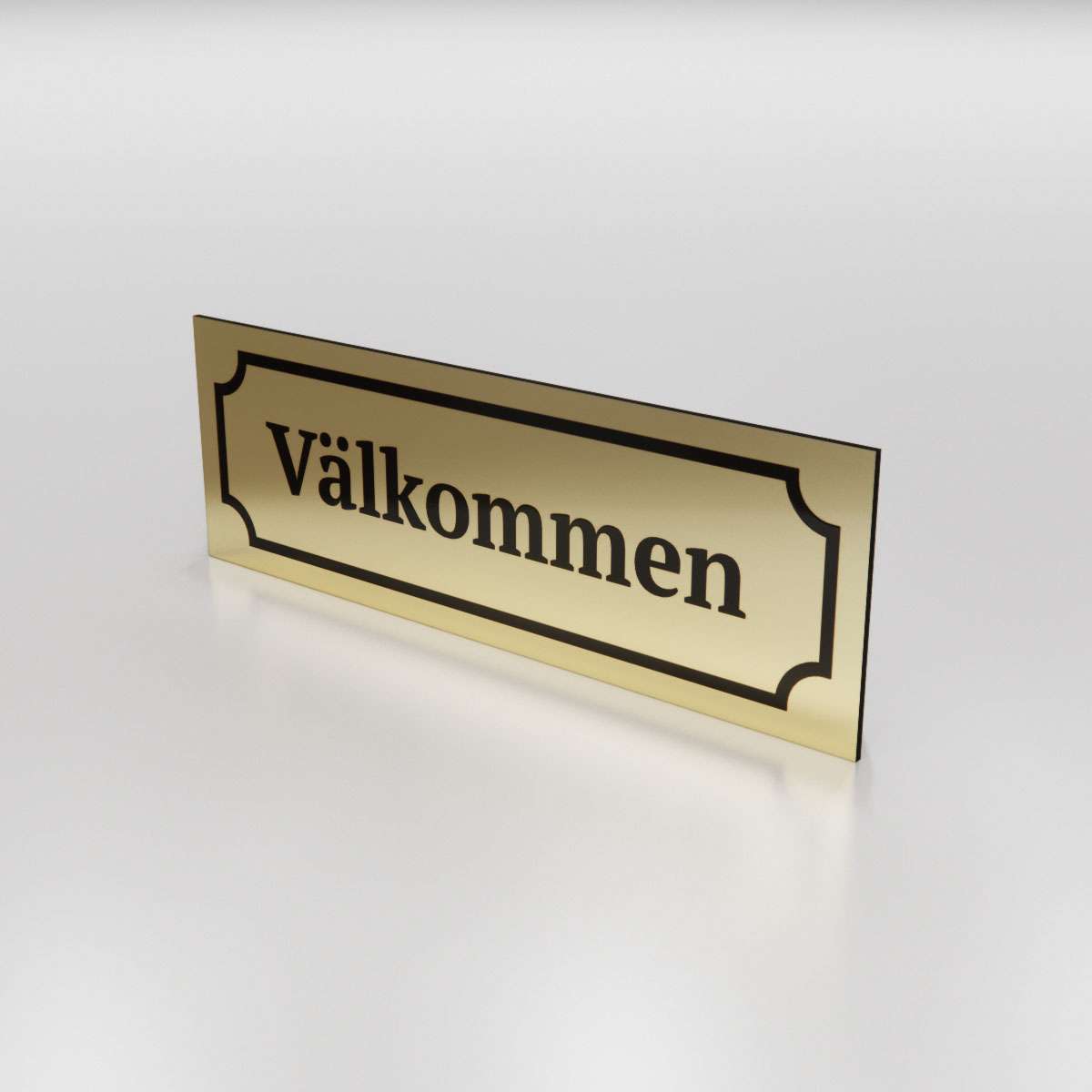 Märkskylt - Välkommen - Nosico