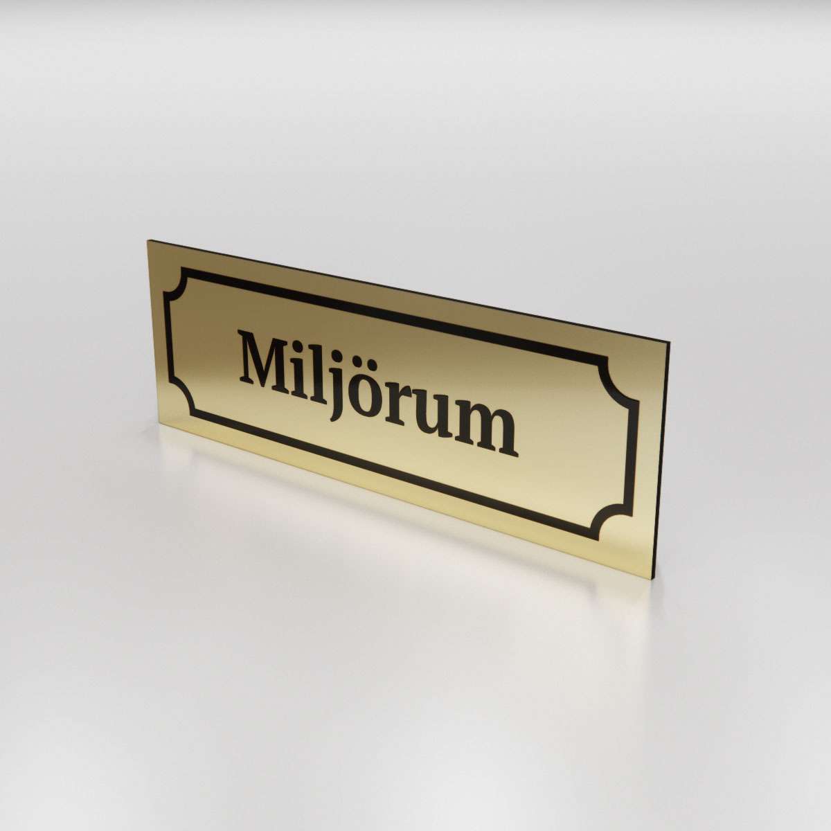 Märkskylt - Miljörum - Nosico