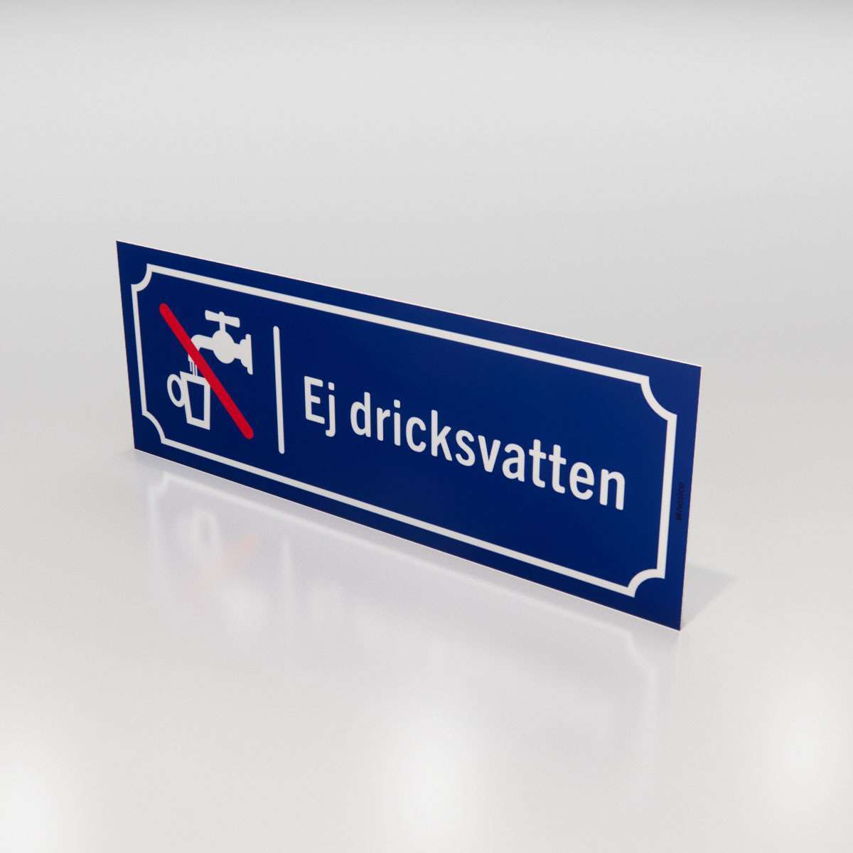 Campingskylt - Ej dricksvatten - Nosico