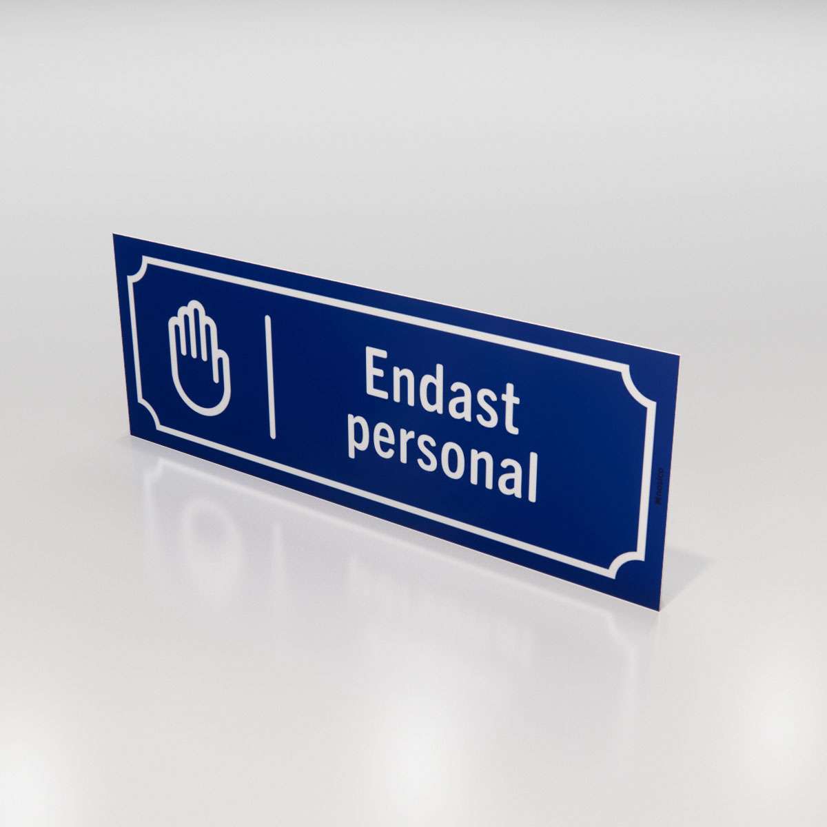 Campingskylt - Endast personal - Nosico