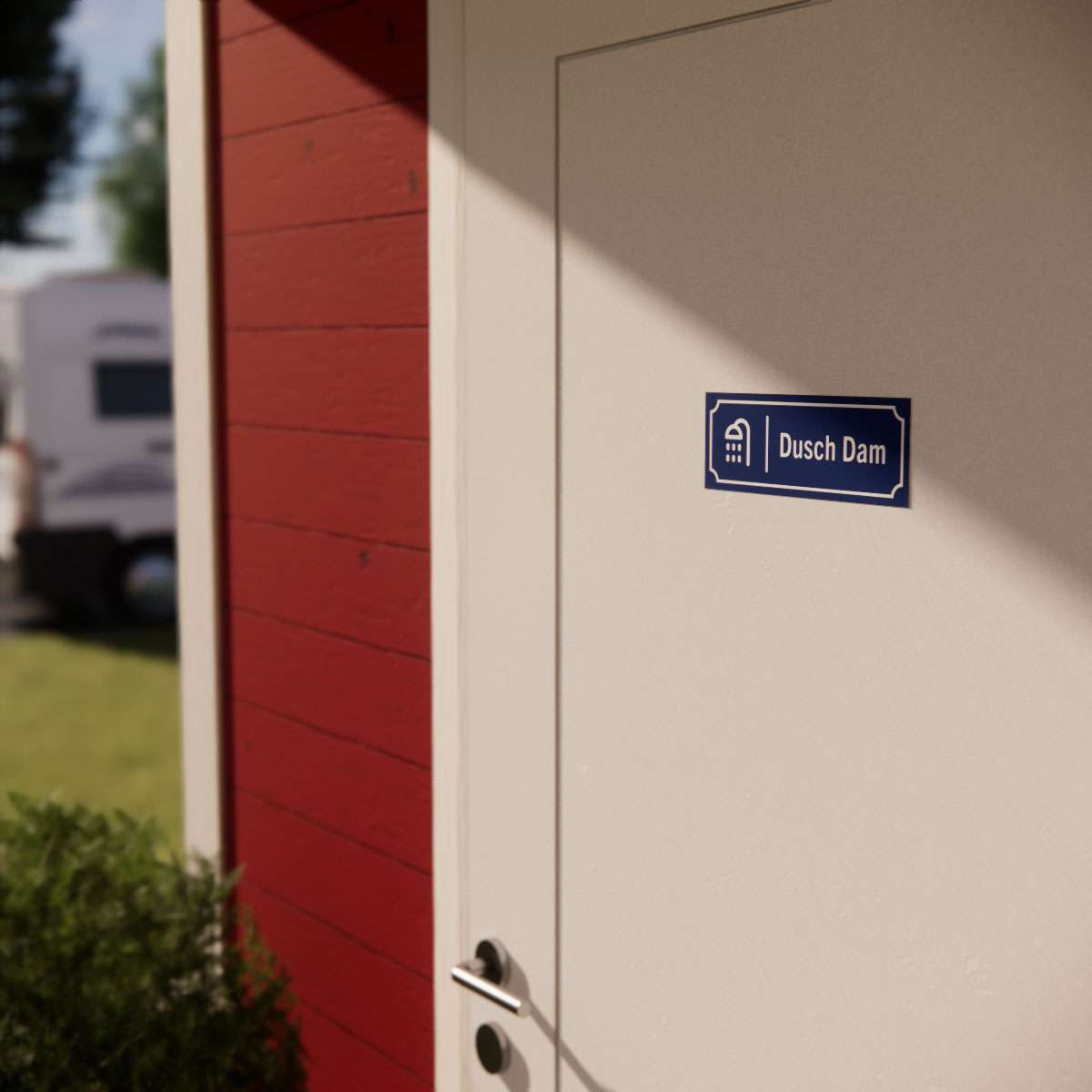 Campingskylt - Dusch damer - Nosico