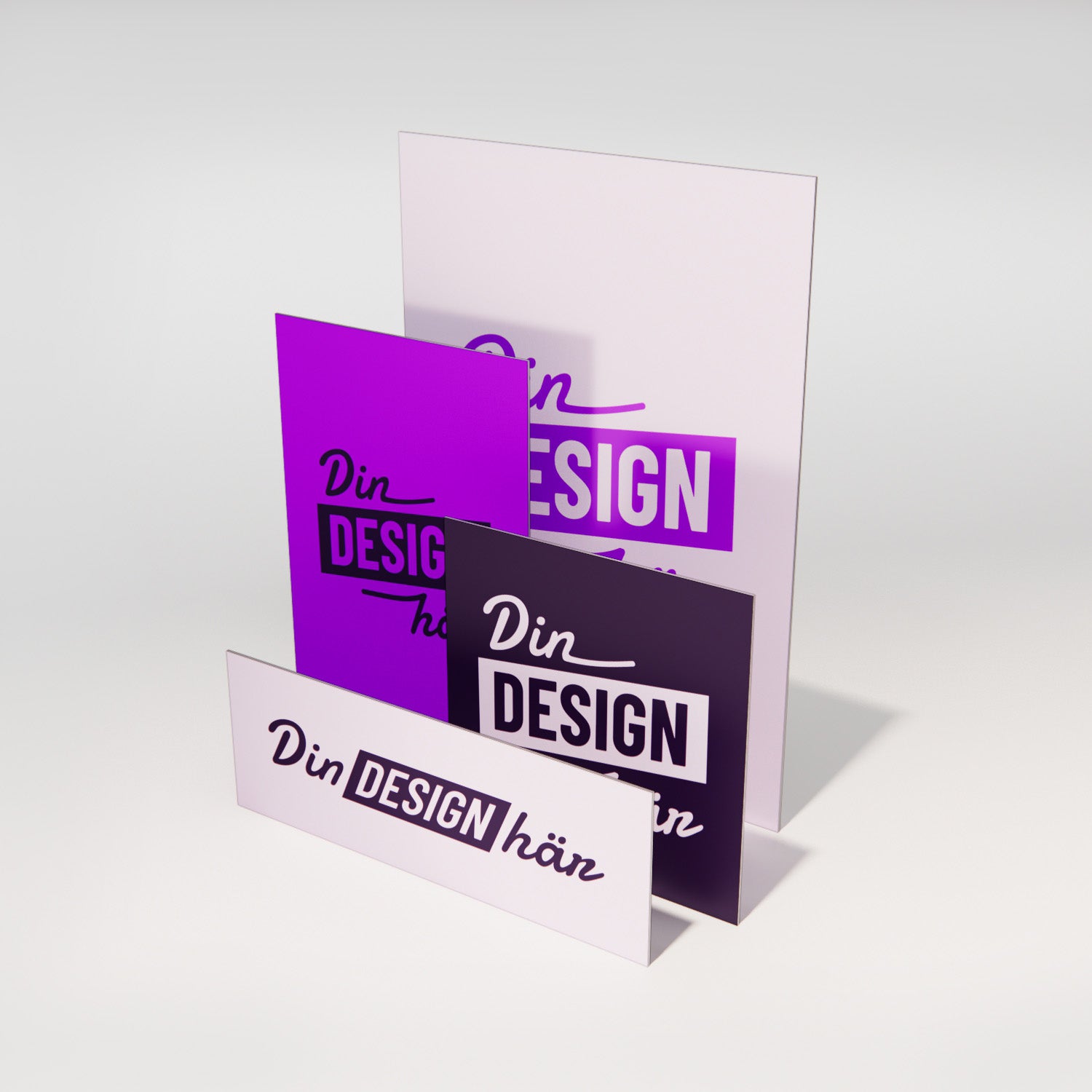 Plastskylt – Designa själv online - Nosico