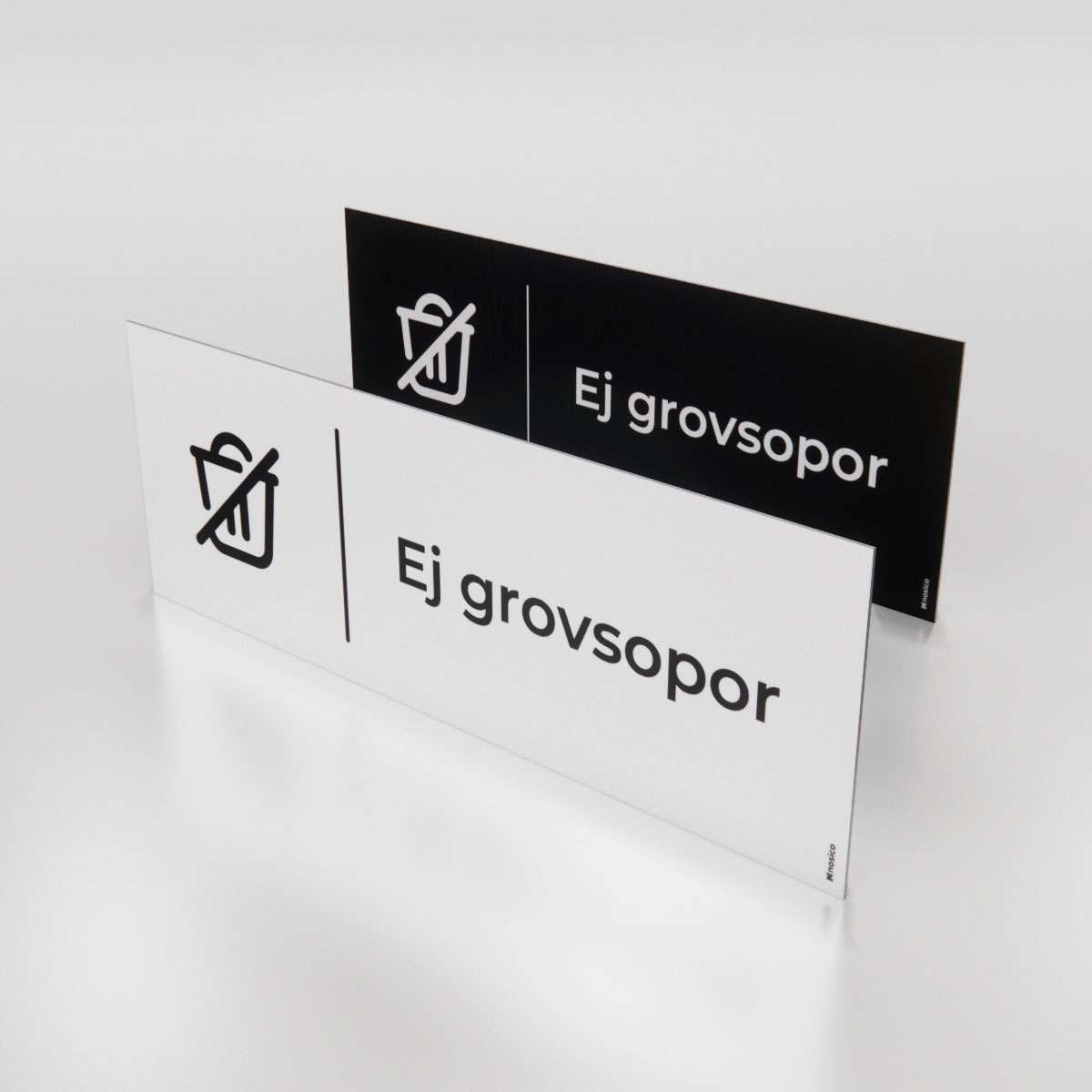 Trivselskylt - Ej grovsopor - Nosico