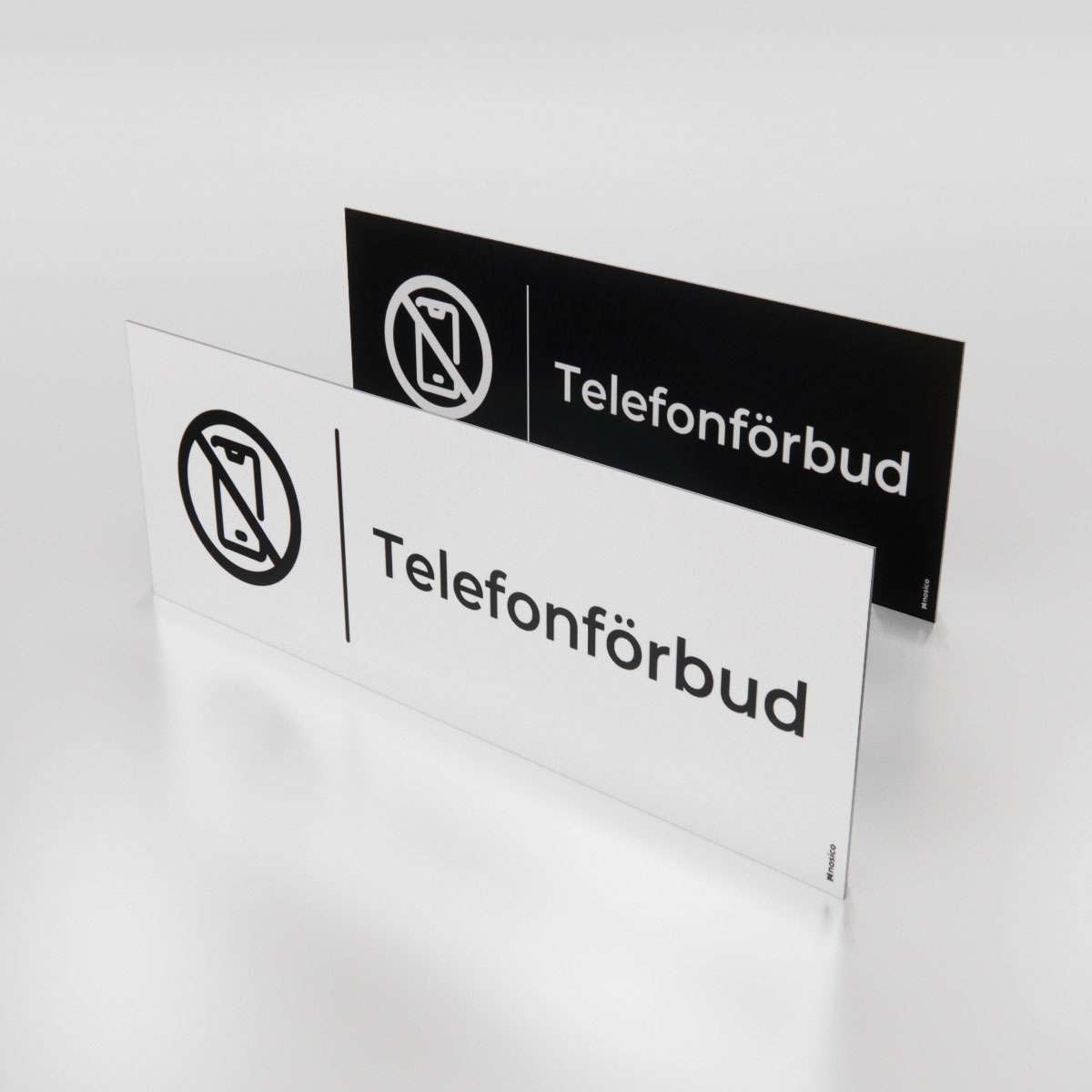 Trivselskylt - Telefonförbud - Nosico