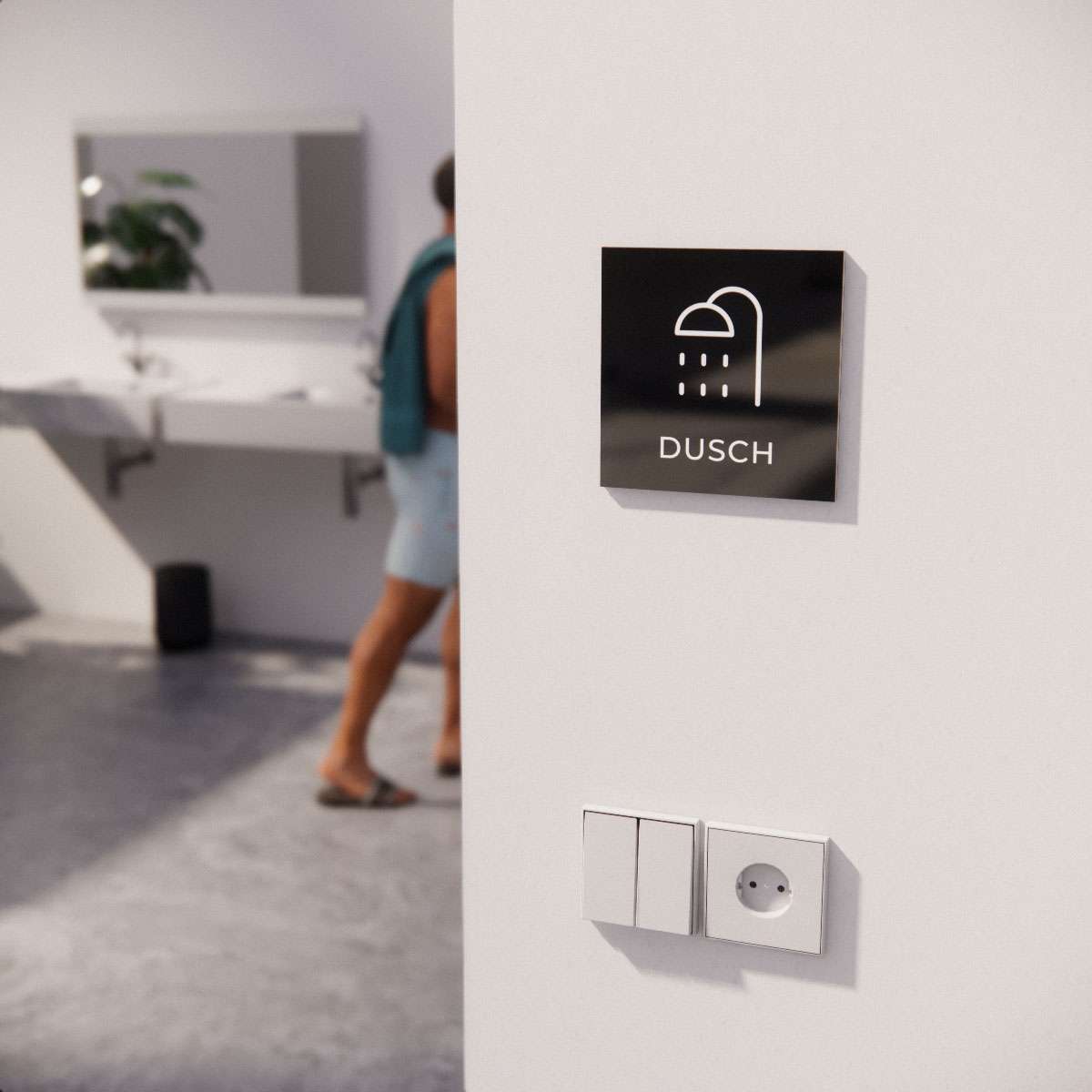 Hänvisningsskylt - Dusch - Nosico