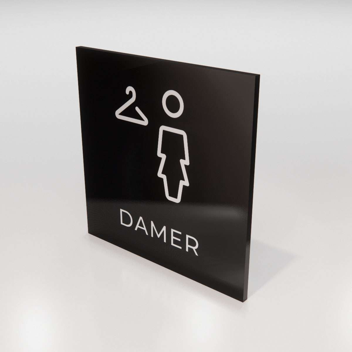Hänvisningsskylt - Damer - Nosico