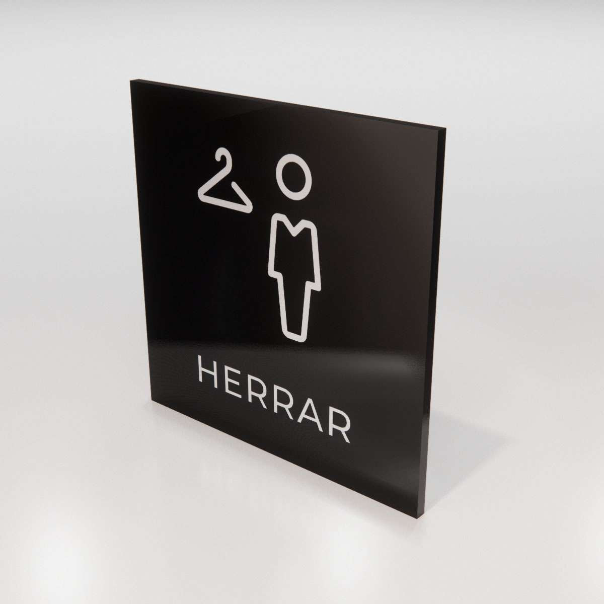 Hänvisningsskylt - Herrar - Nosico