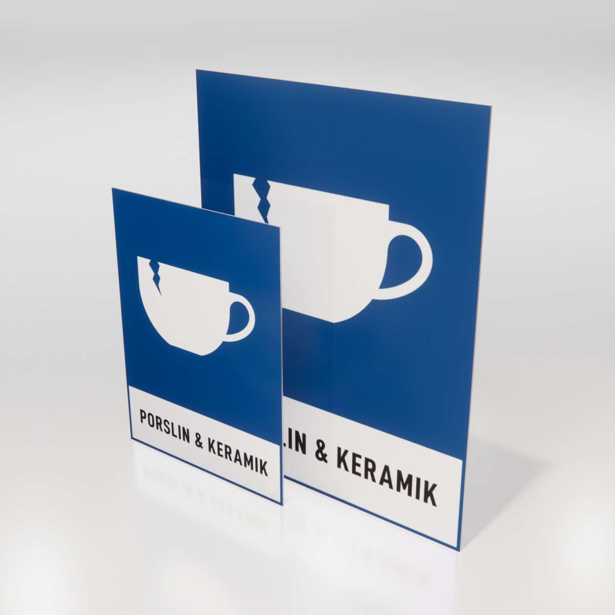 Återvinningsskylt - Porslin & Keramik - Nosico