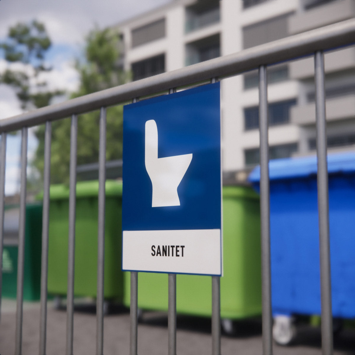 Återvinningsskylt - Sanitet - Nosico