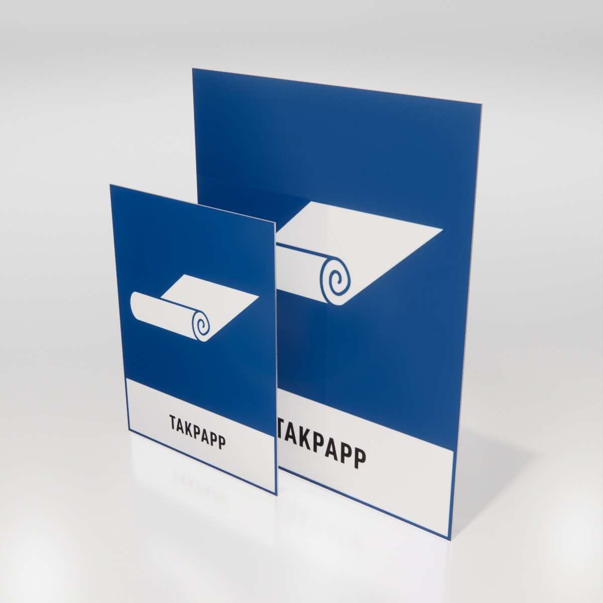 Återvinningsskylt - Takpapp - Nosico