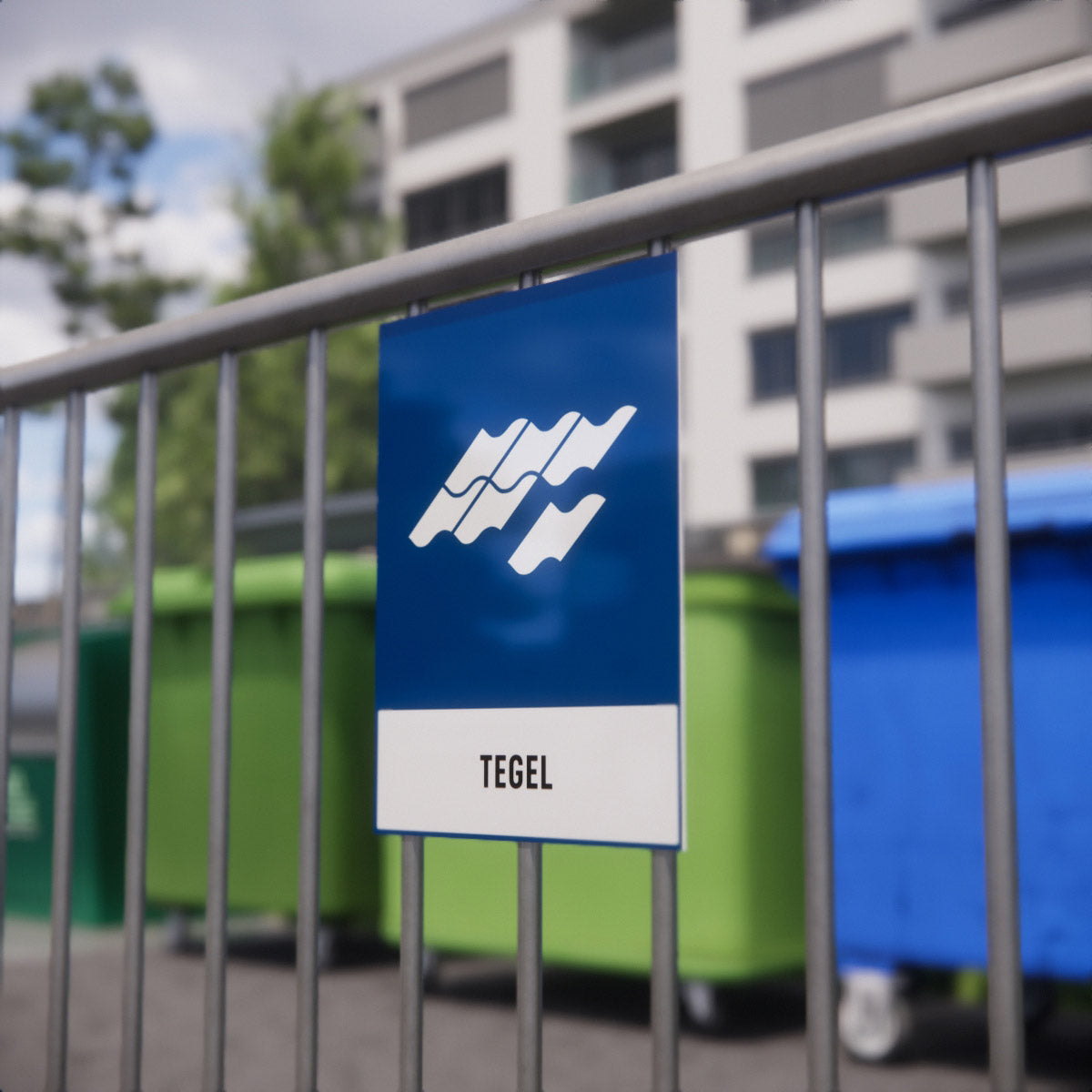 Återvinningsskylt - Tegel - Nosico