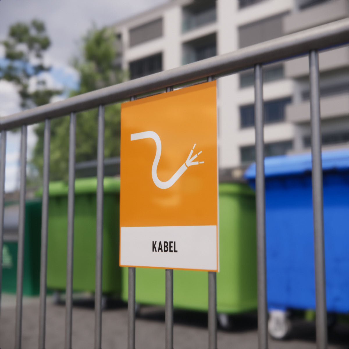 Återvinningsskylt - Kabel - Nosico