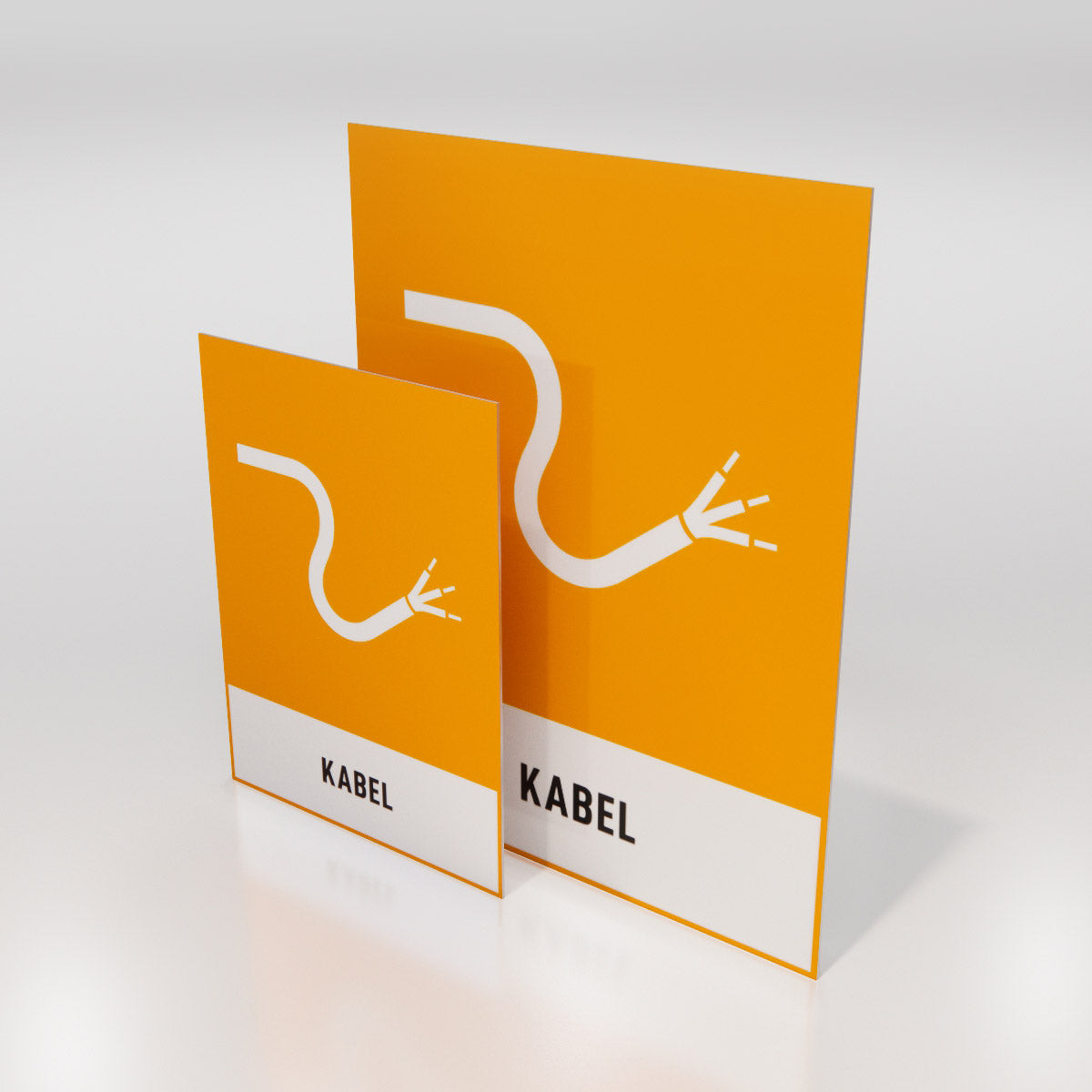 Återvinningsskylt - Kabel - Nosico