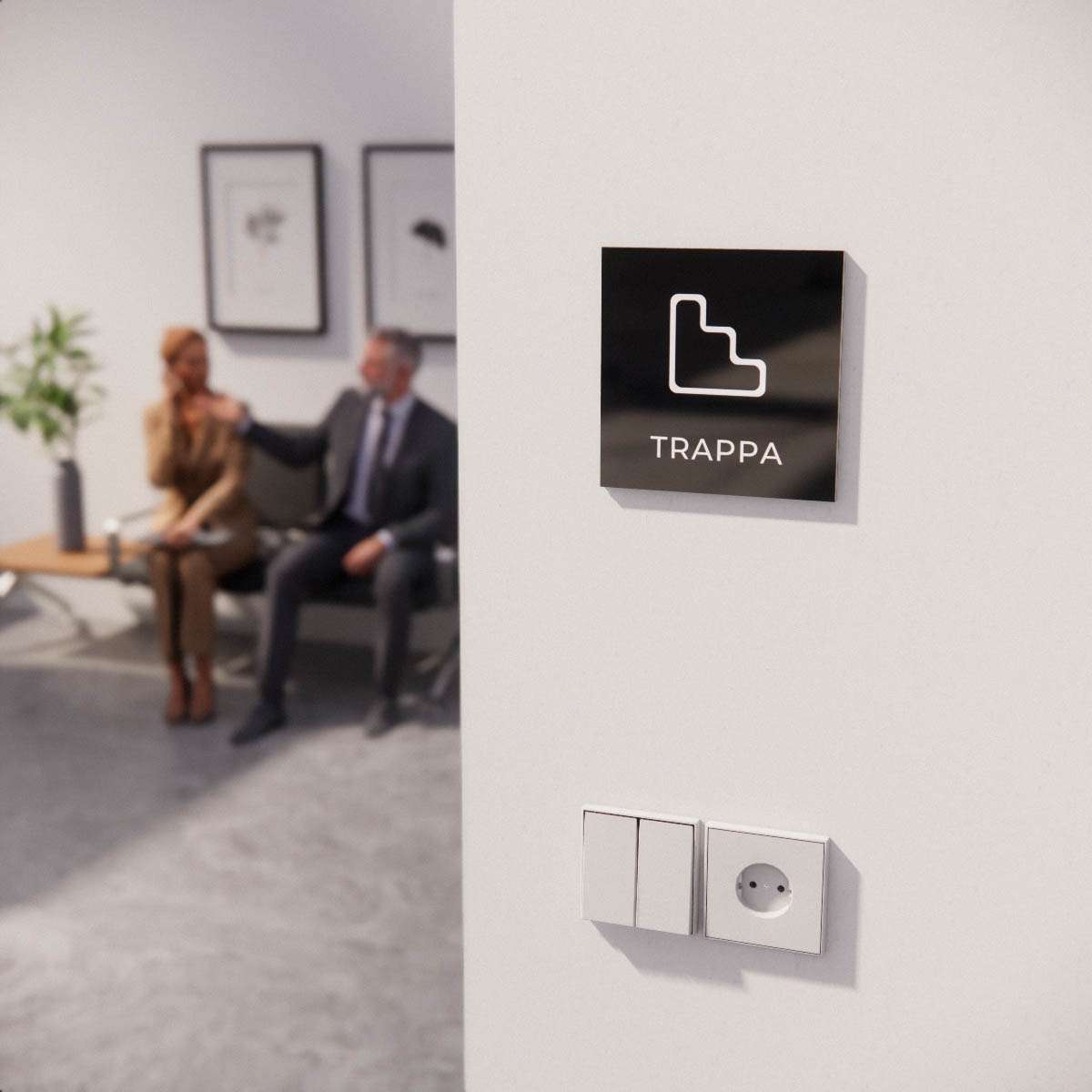 Hänvisningsskylt - Trappa - Nosico