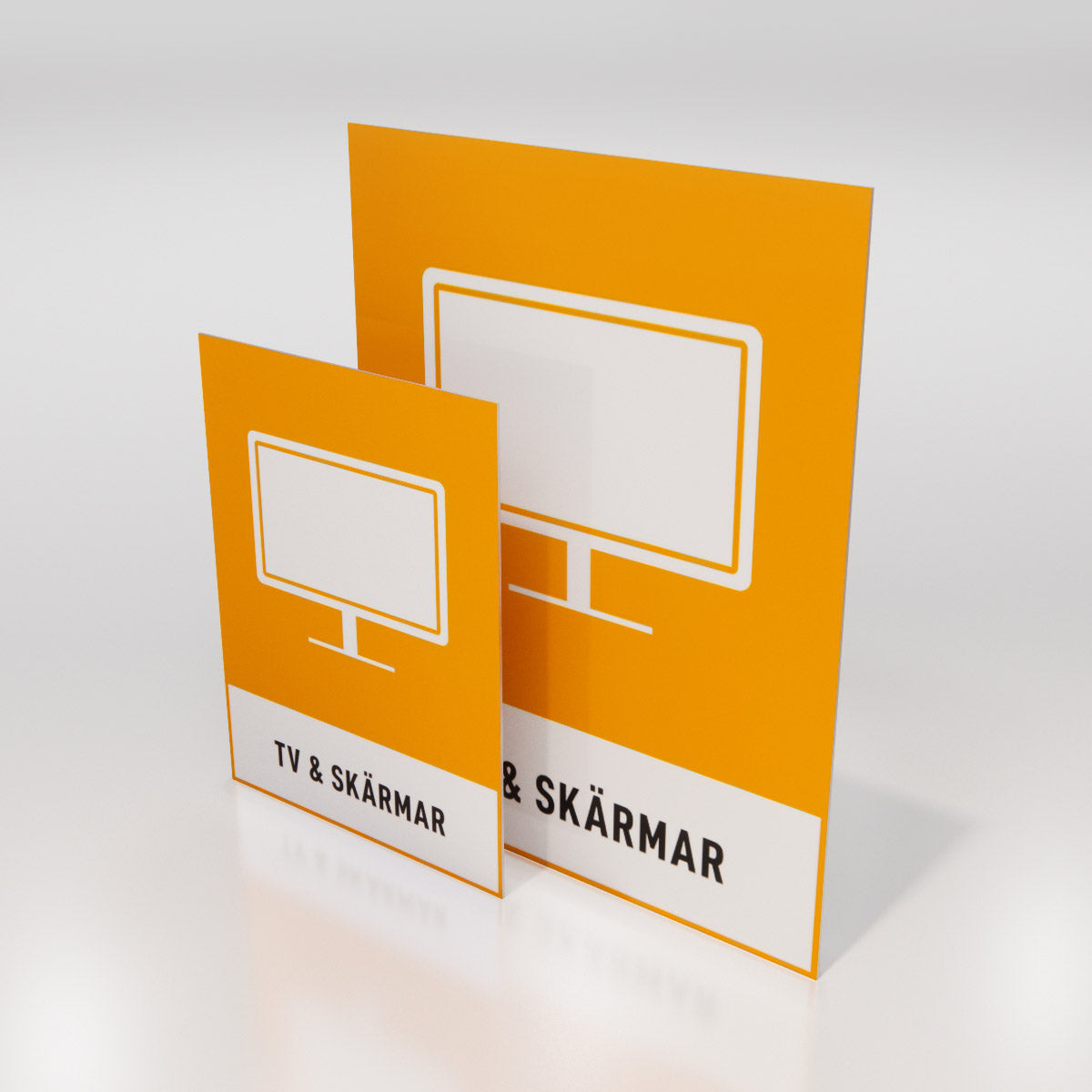 Återvinningsskylt - TV & Skärmar - Nosico