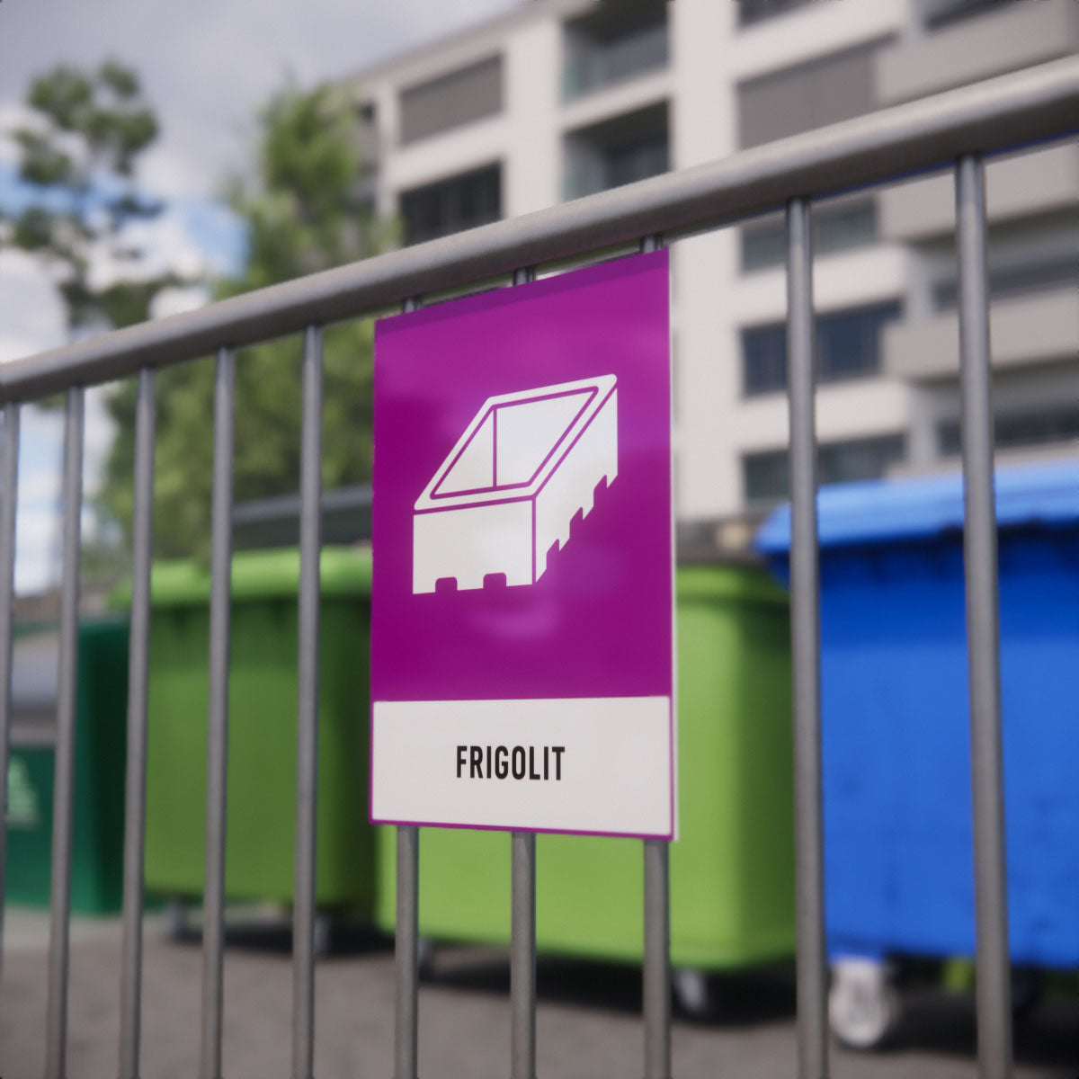 Återvinningsskylt - Frigolit - Nosico