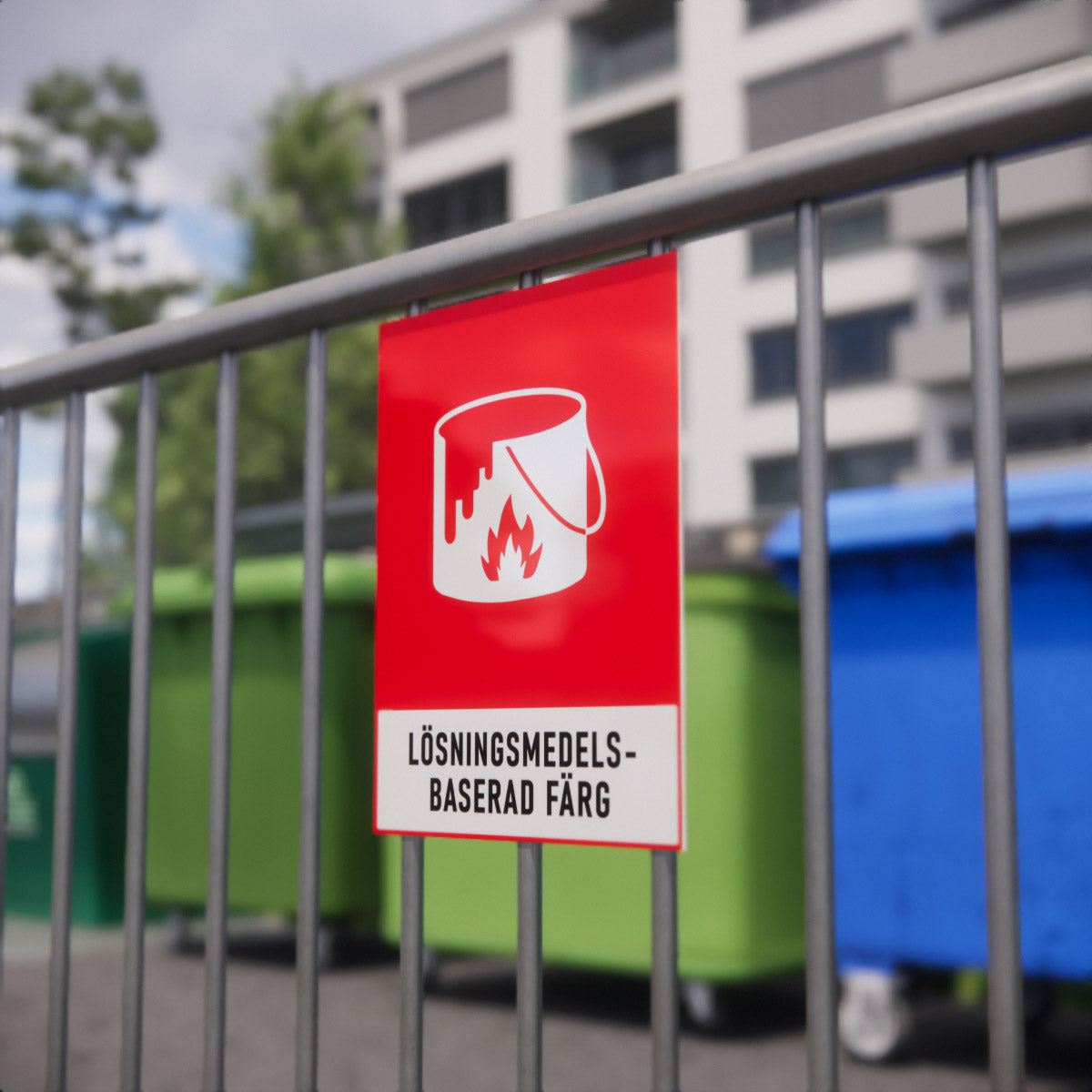 Återvinningsskylt - Lösningsmedelsbaserad färg - Nosico