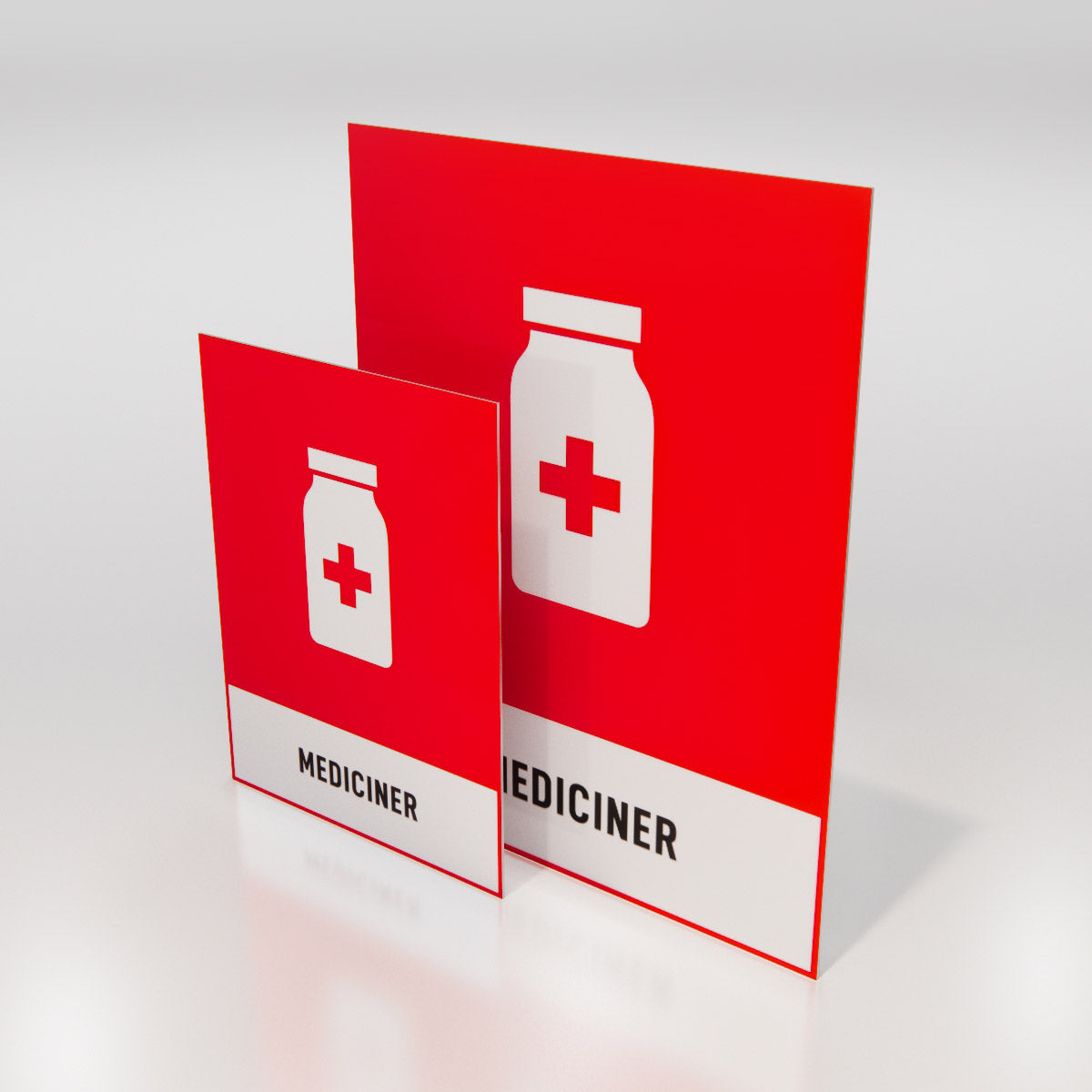 Återvinningsskylt - Mediciner - Nosico