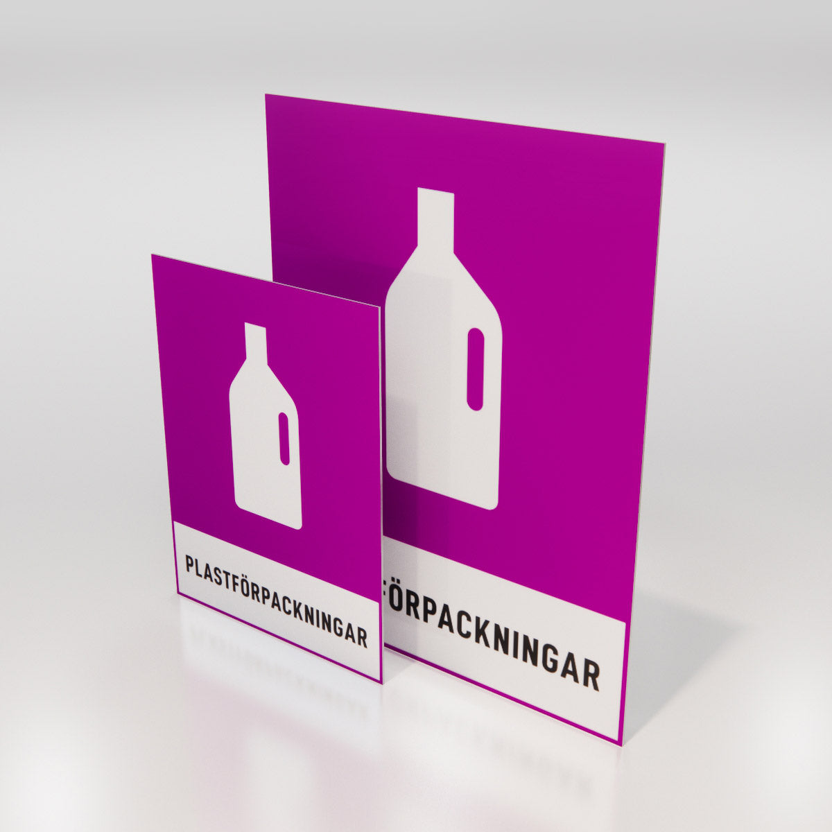Återvinningsskylt - Plastförpackningar - Nosico