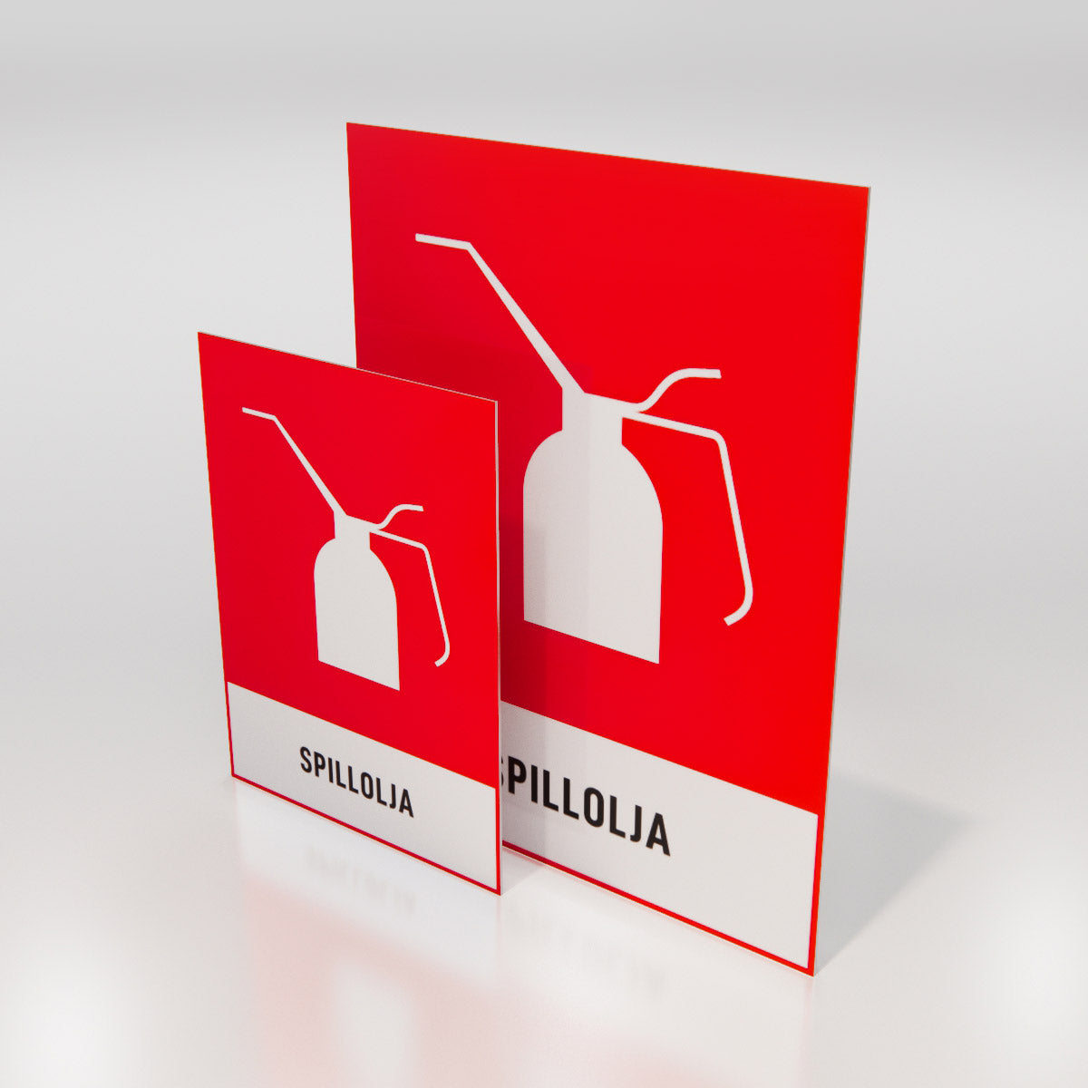 Återvinningsskylt - Spillolja - Nosico