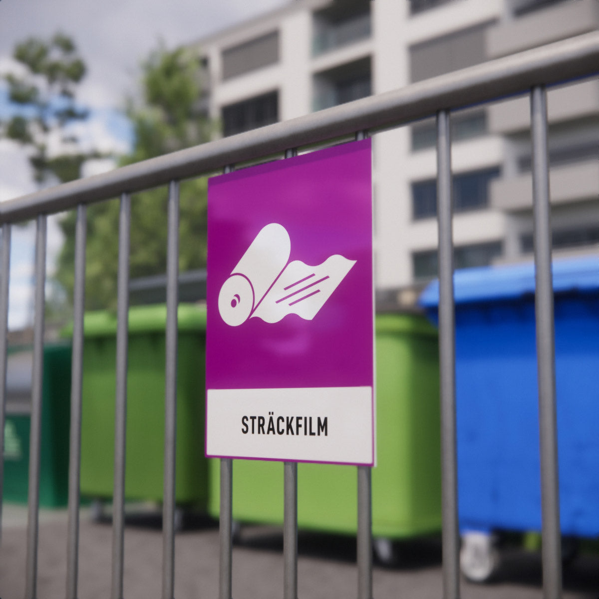 Återvinningsskylt - Sträckfilm - Nosico