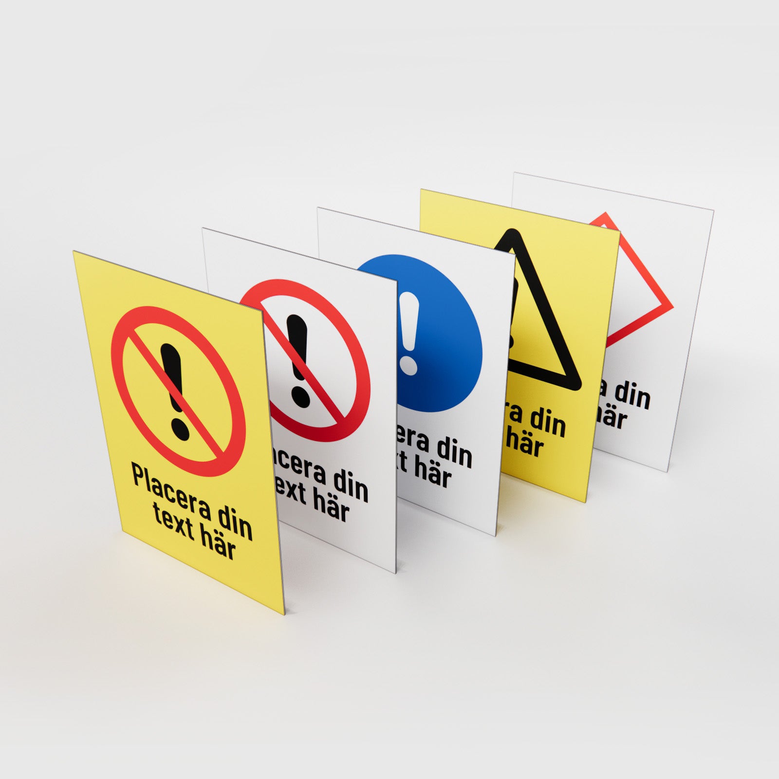 Arbetsmiljöskylt - Designa själv online - Nosico