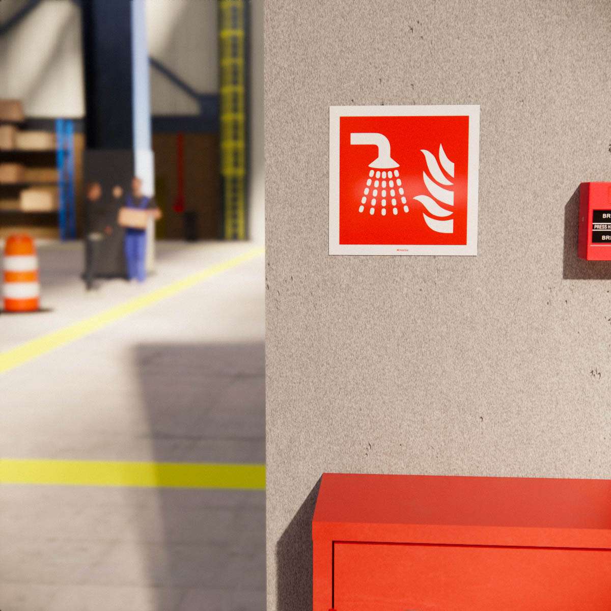 Brandskylt - Vattendimenhet - Nosico