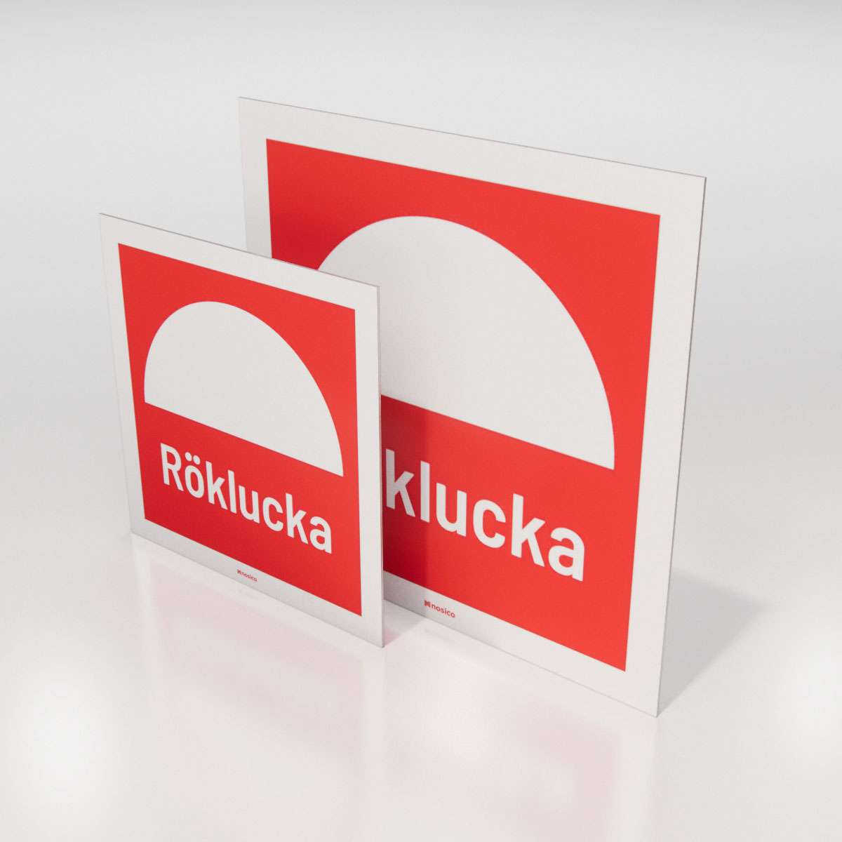 Brandskylt - Röklucka - Nosico