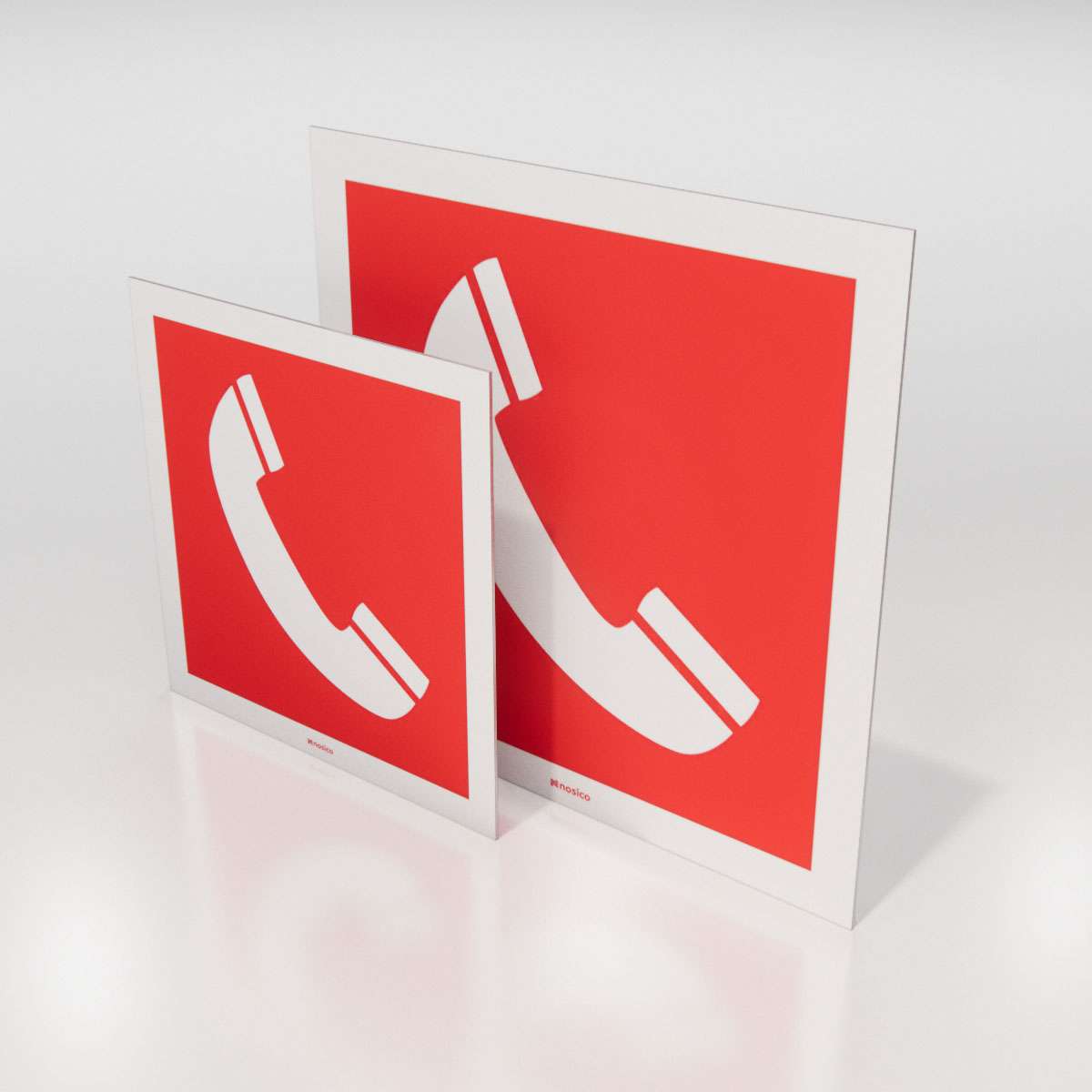 Brandskylt - Nödtelefon - Nosico