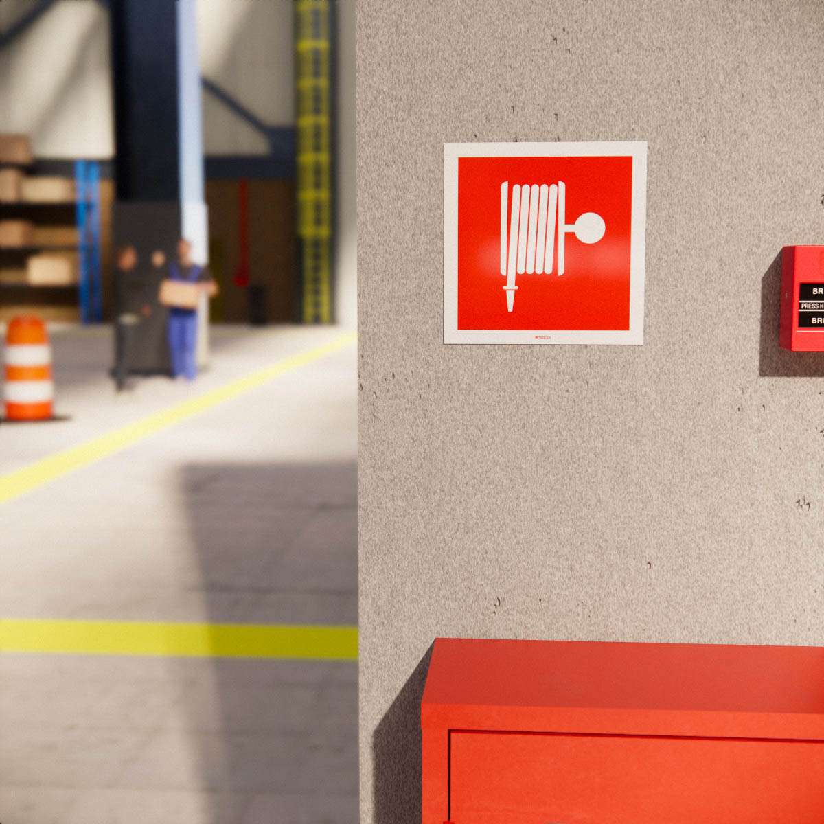 Brandskylt - Brandslang - Nosico