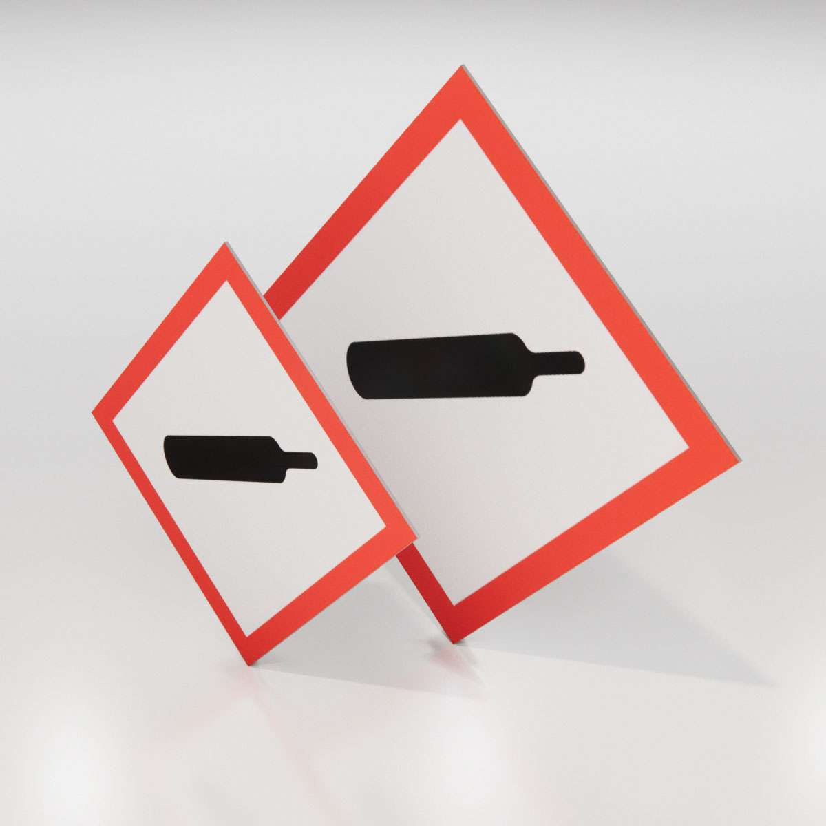 Skylt - Gas under tryck - Nosico