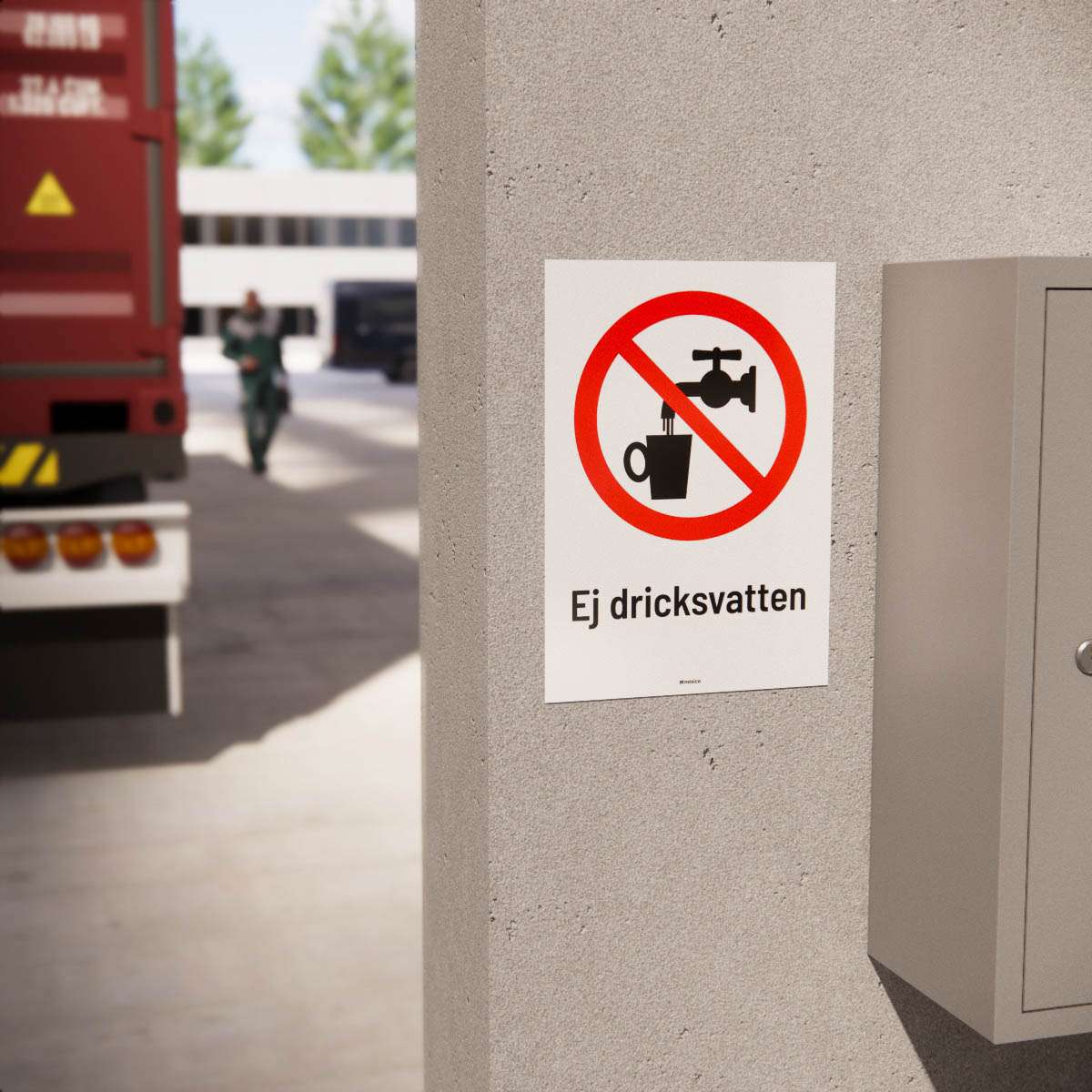 Förbudsskylt - Ej dricksvatten - Nosico